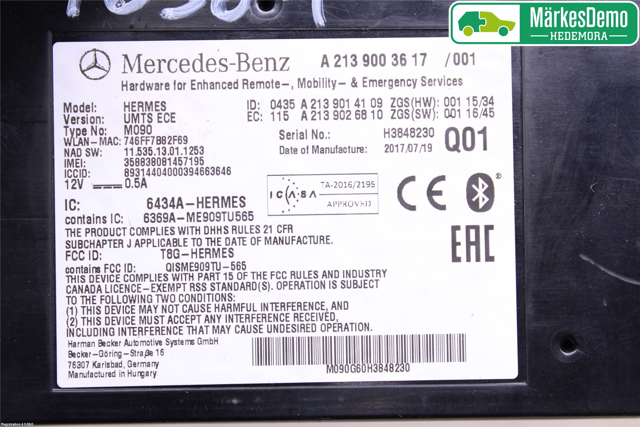 Mercedes-Benz MB X-KLASS (BR 470) 18-20 Styrenhet Multimedia