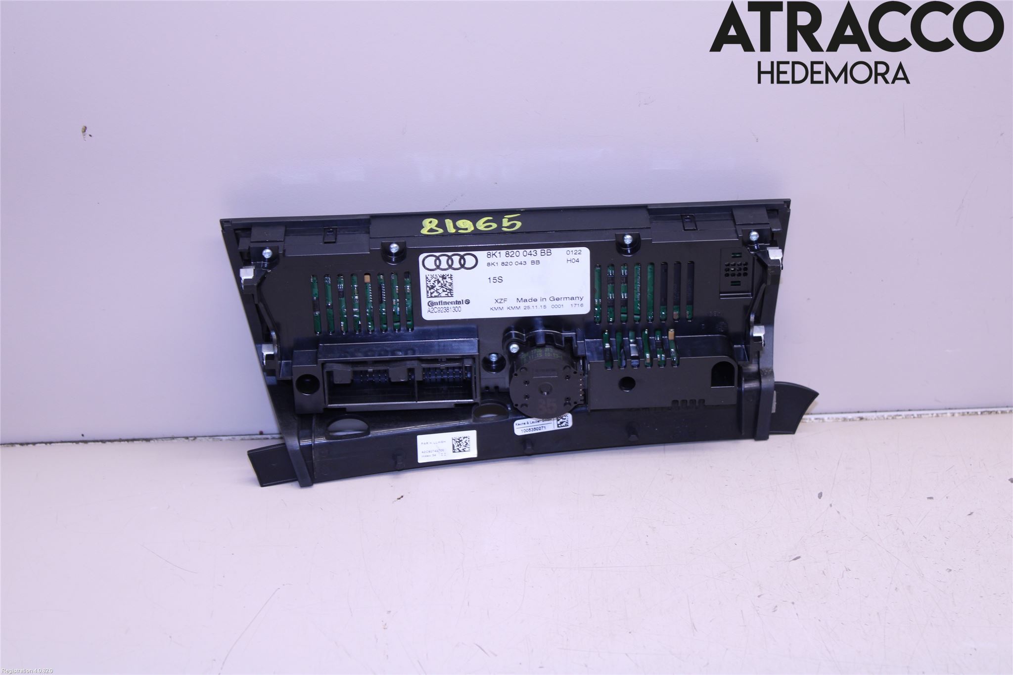 Audi Q5 09-16 Ac Styrenhet Ac Manöveren