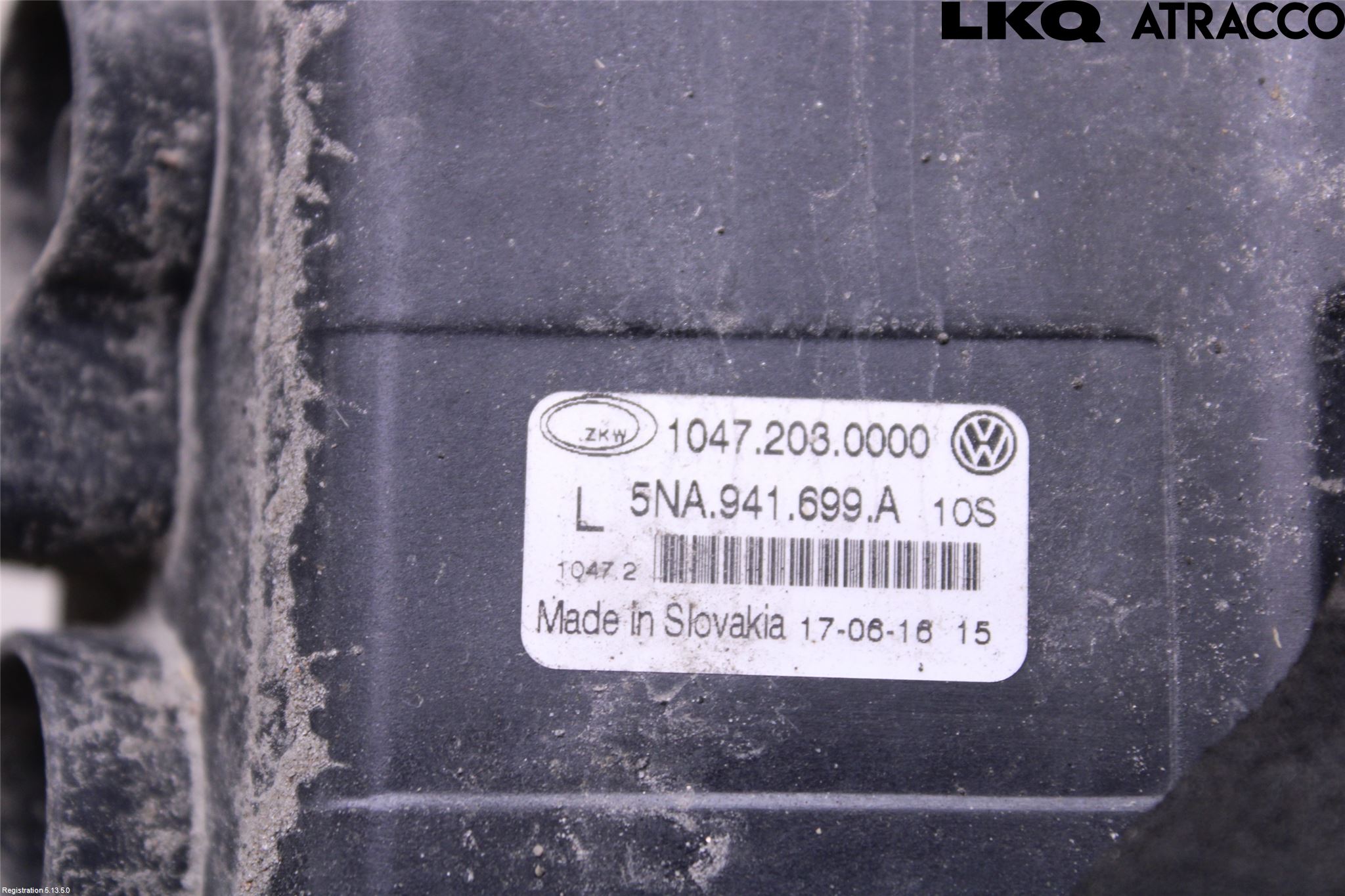 Volkswagen VW TIGUAN 16-24 Dimljus-Varselljus Fram