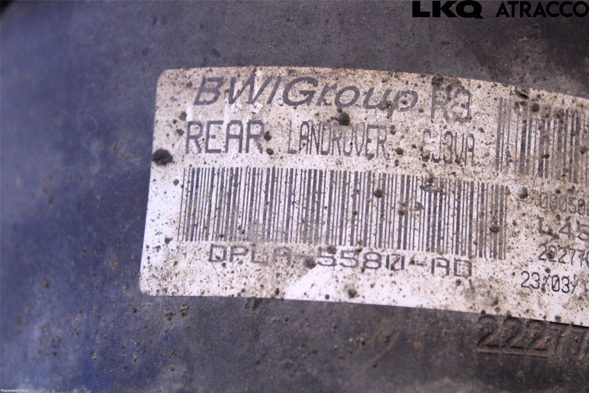 Landrover RANGE ROVER SPORT (L494) 14-22 Nivå-Luftfjädring Bälg