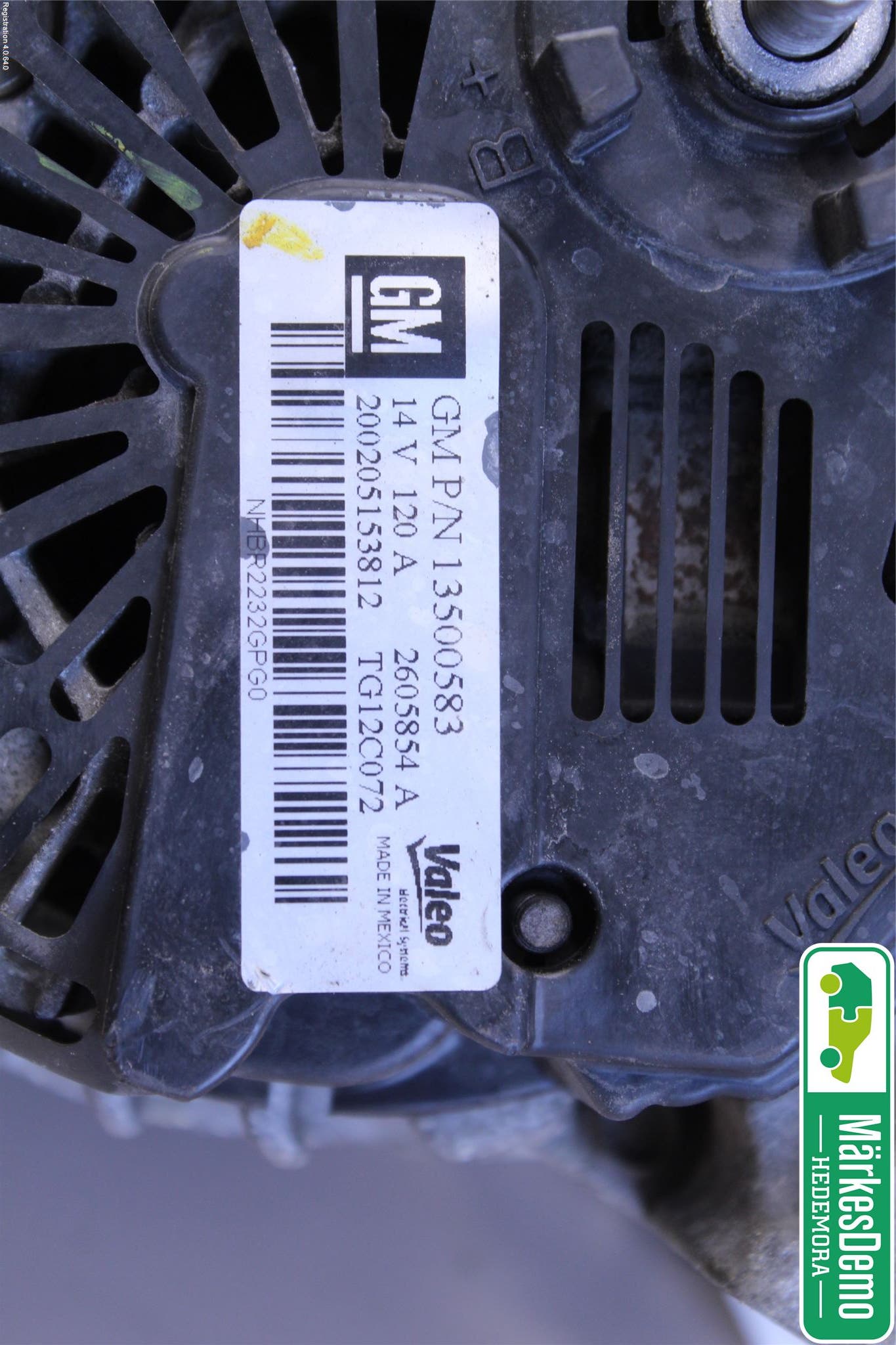 Opel ASTRA J 10-15 Generator
