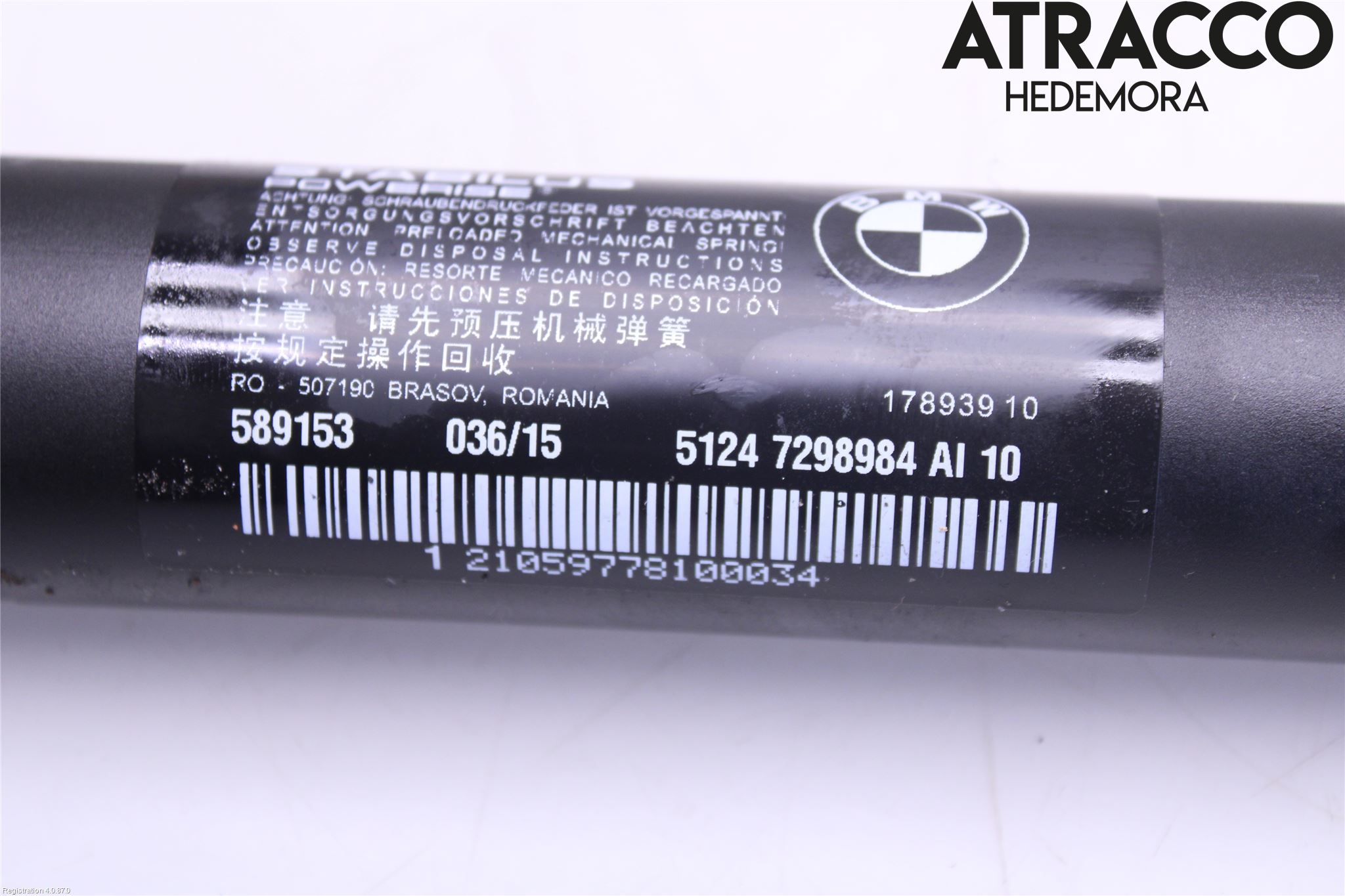 BMW 3 F30/F31/F80 12-19 Bakluckeöppnare Automatisk
