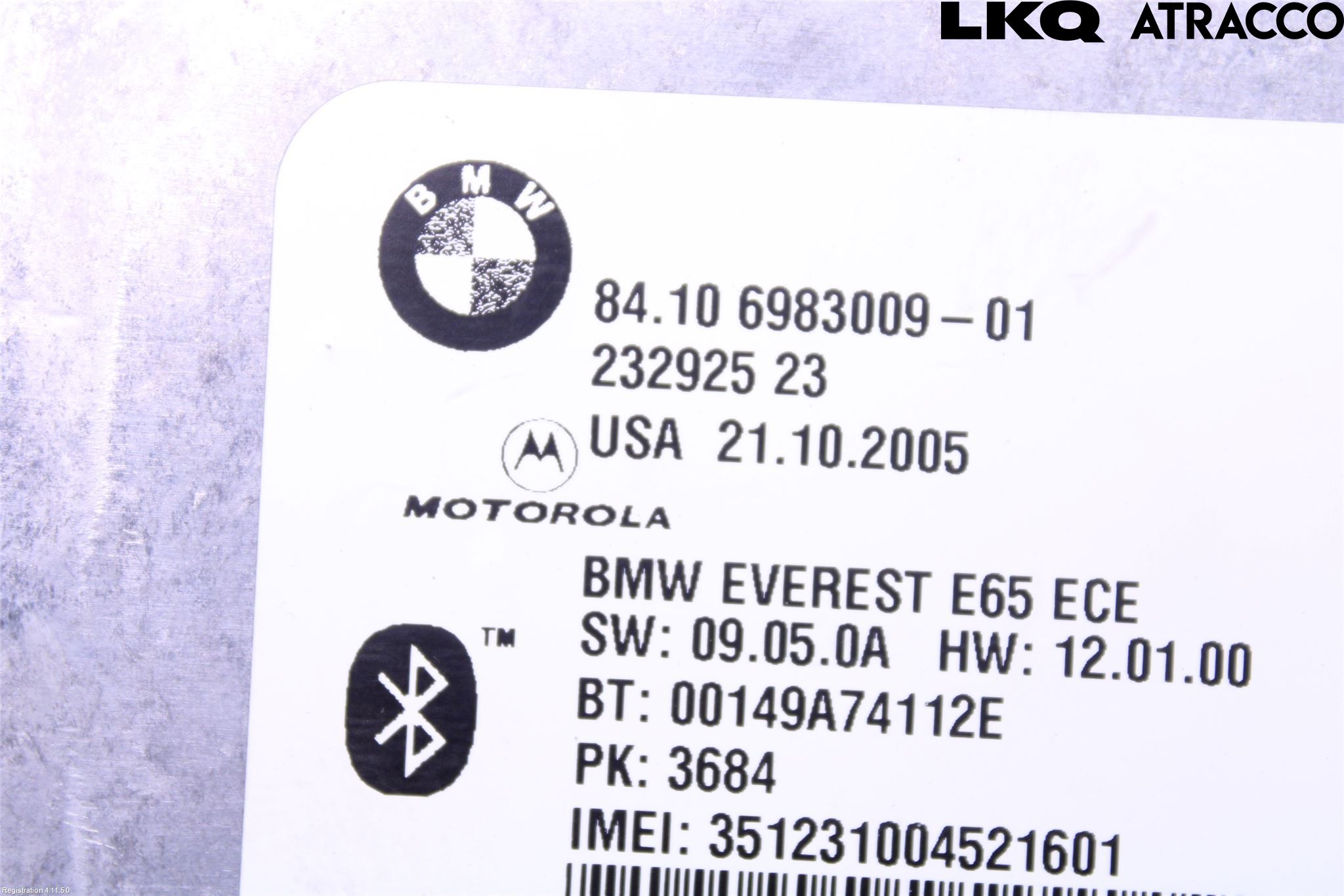 BMW 7 E65/66    00-08 Styrenhet Övrigt