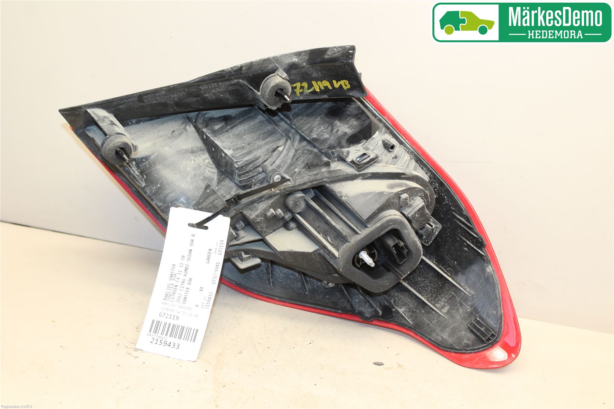 Citroen C4 II 11-18 Bakljus Vänster