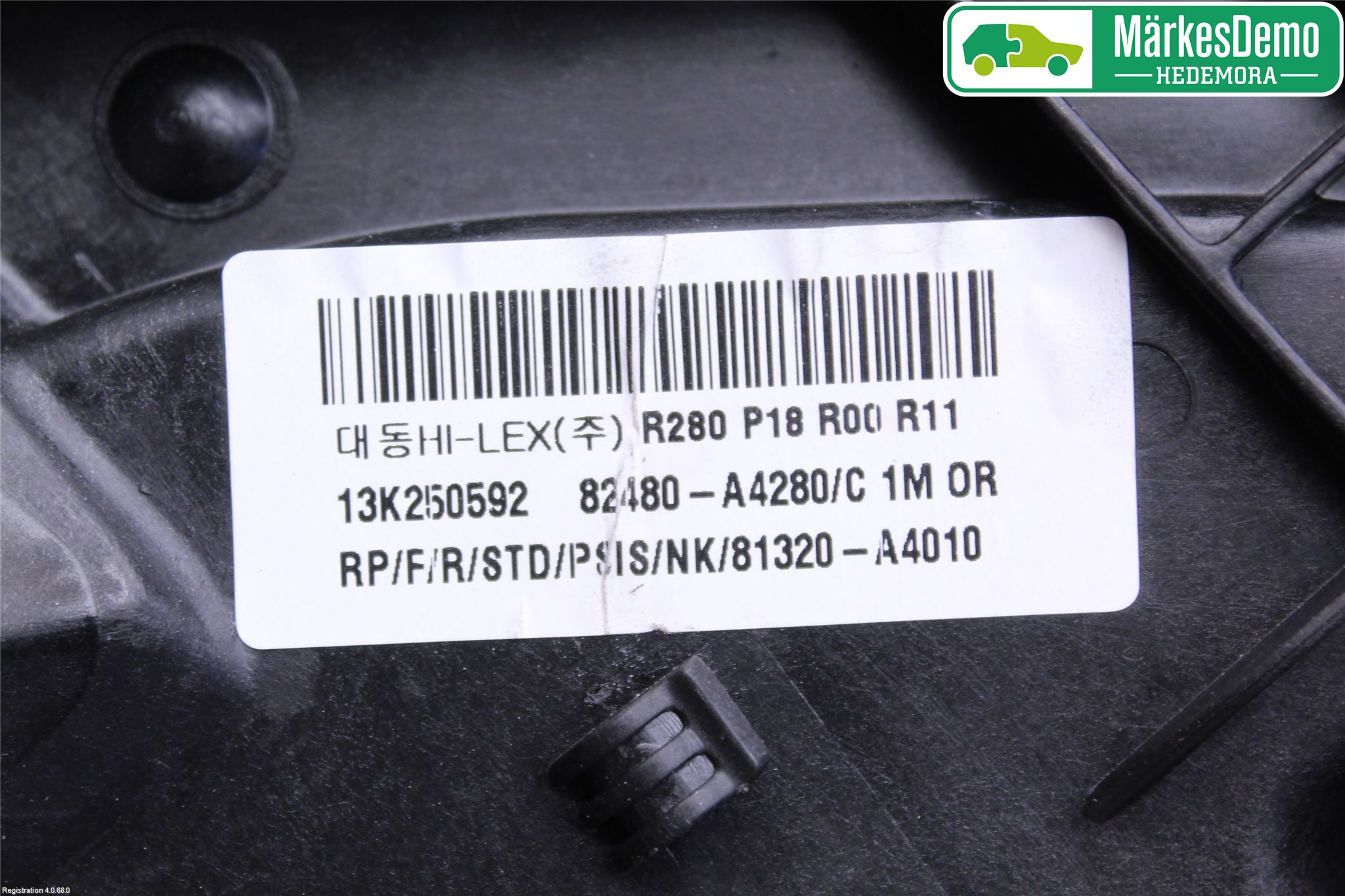Kia CARENS III 13-19 Fönsterhiss El Kompl