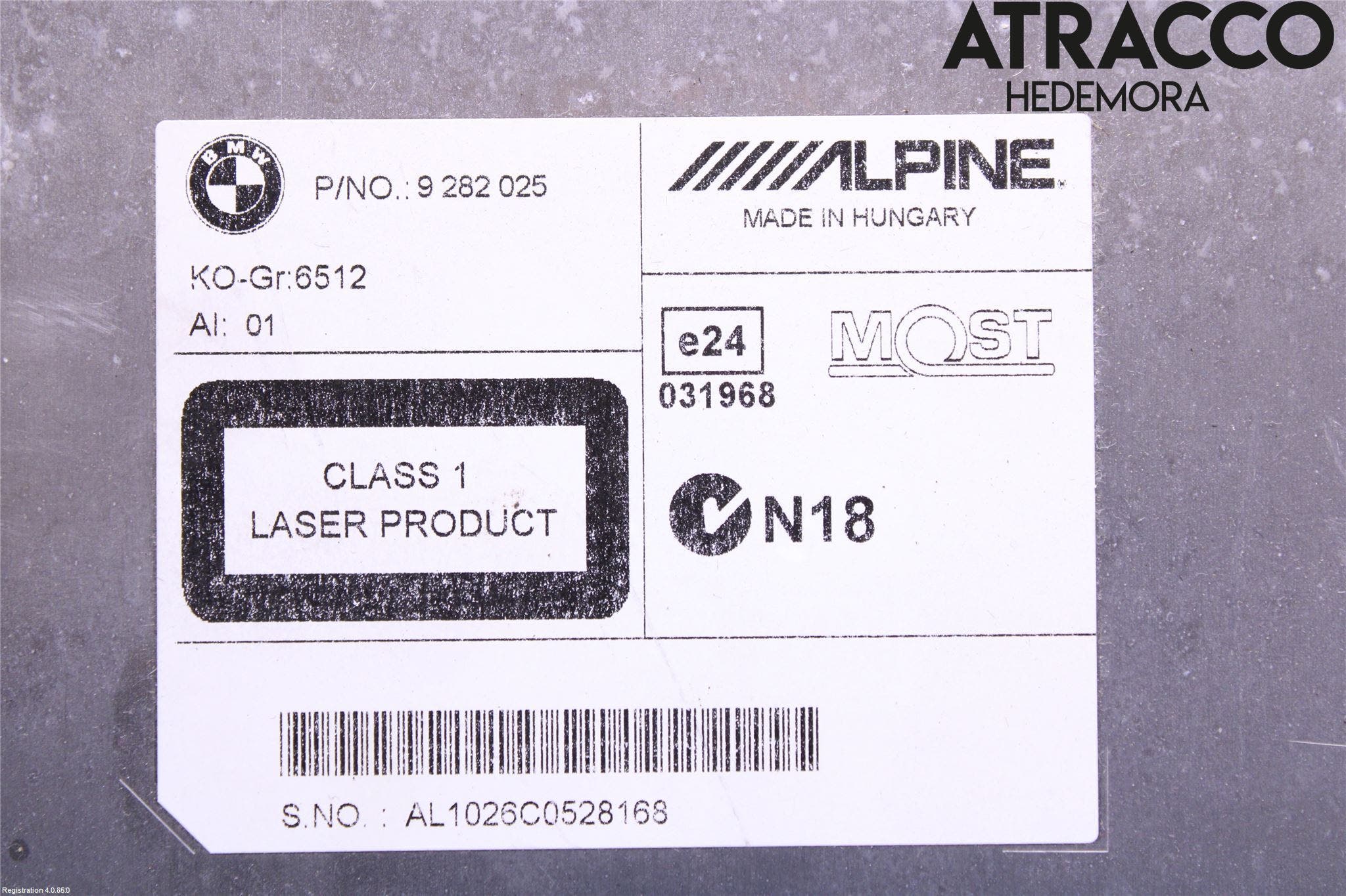 BMW 5 F10/F11/F18 09-17 Cd Radio - Multimediapanel