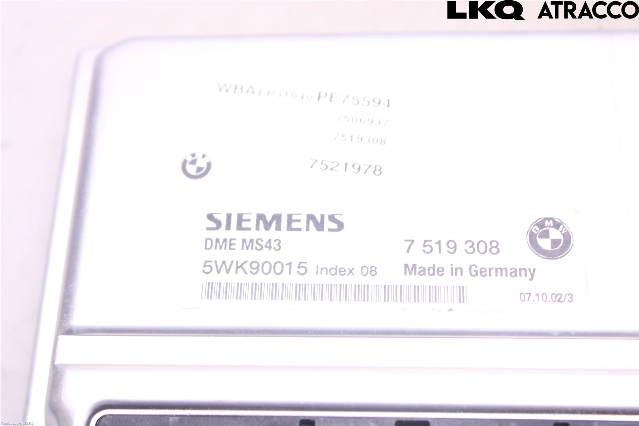 BMW 3 E46      98-05 Styrenhet Insprut Bensin