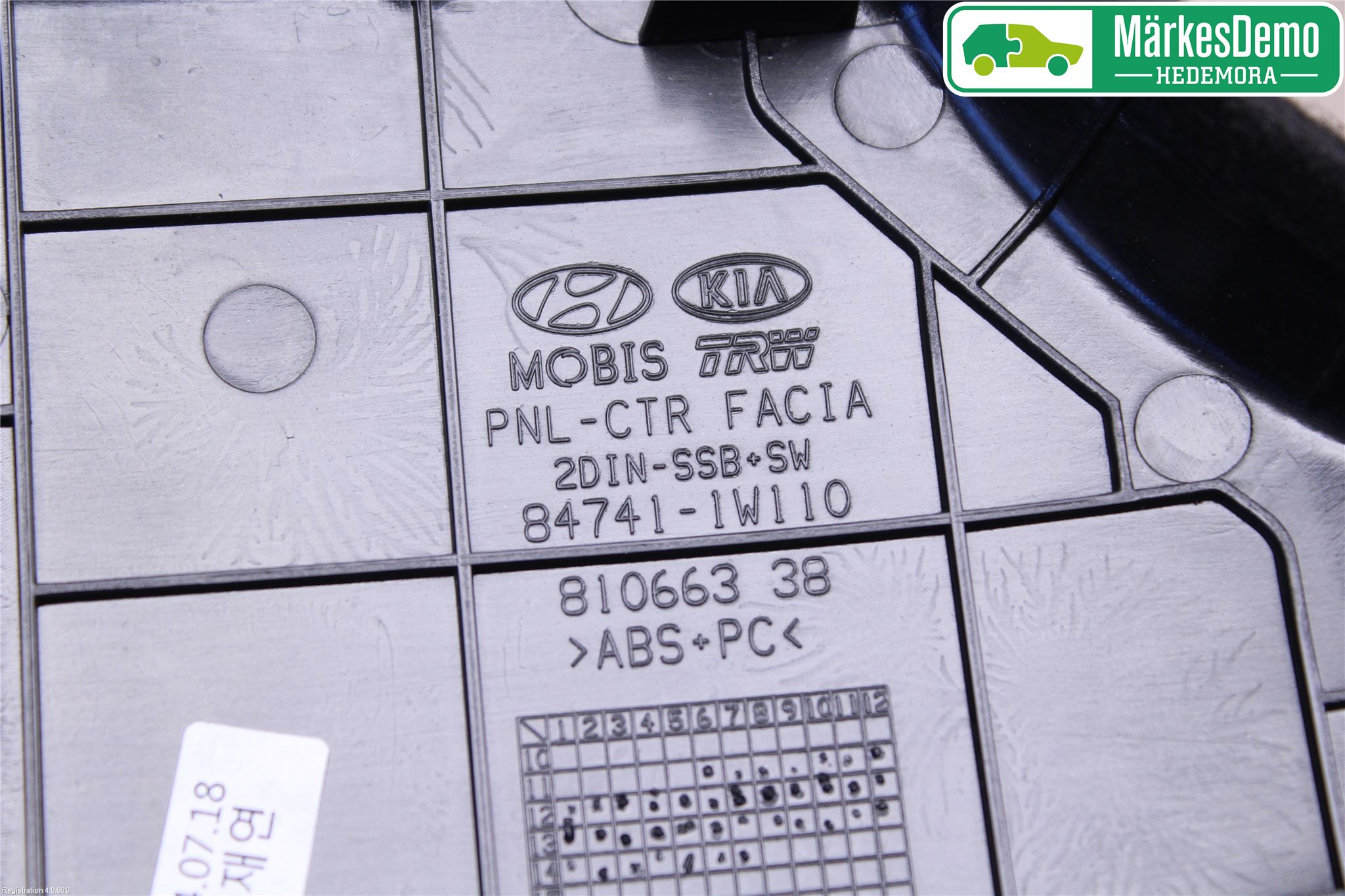 Kia RIO 12-16 Instrument-Radio Sarg