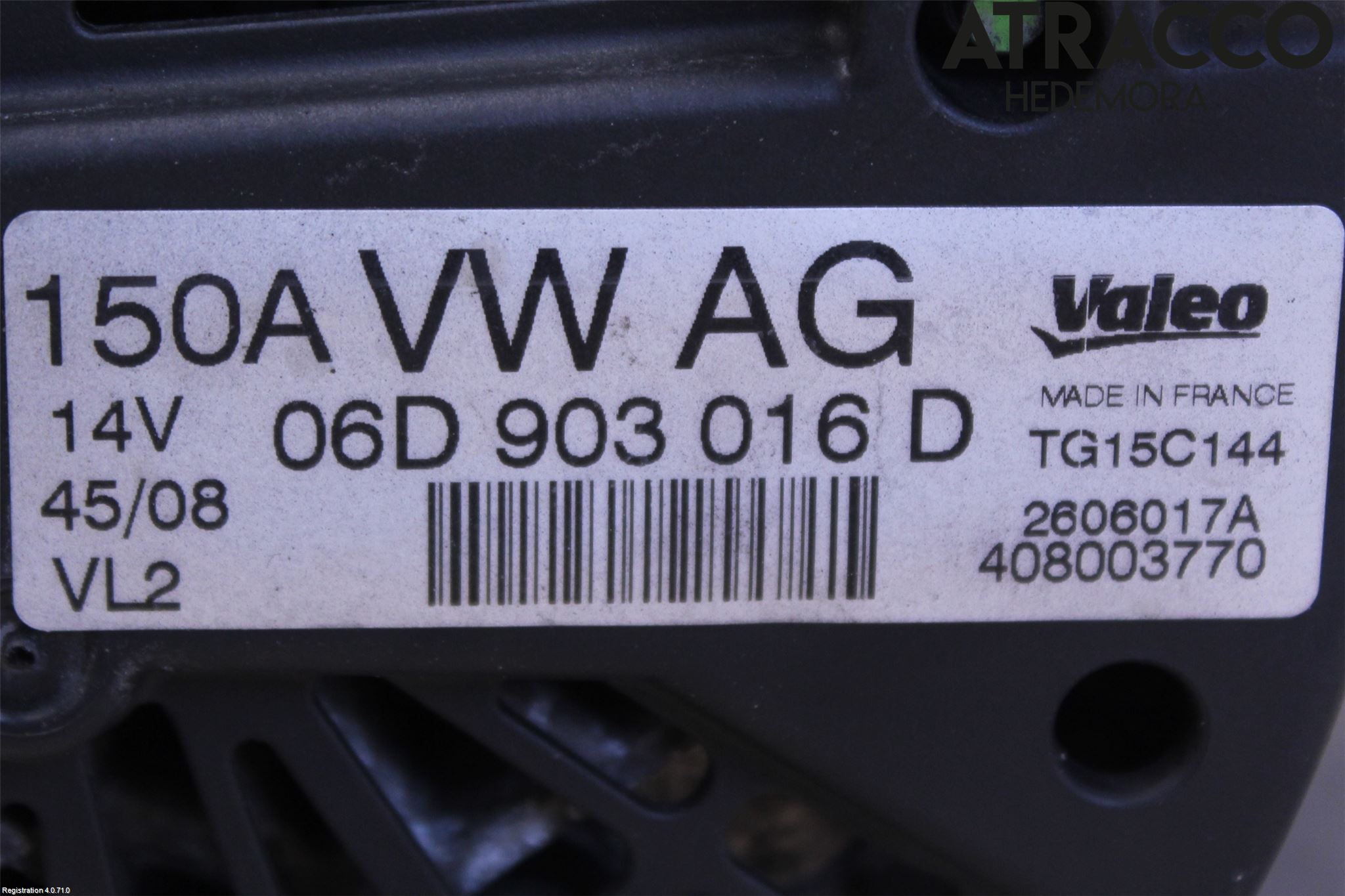 Audi A6/S6     05-11 Generator