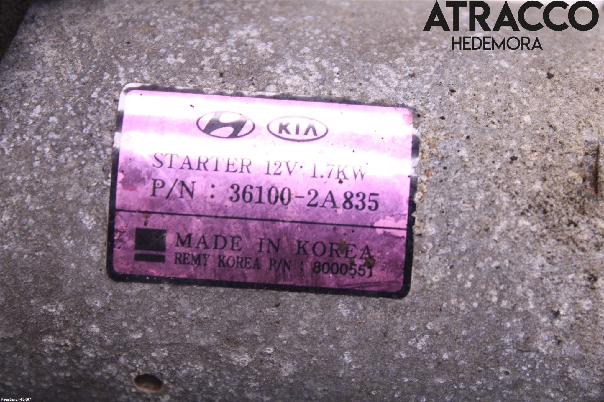 Kia OPTIMA 00-15 Startmotor Diesel