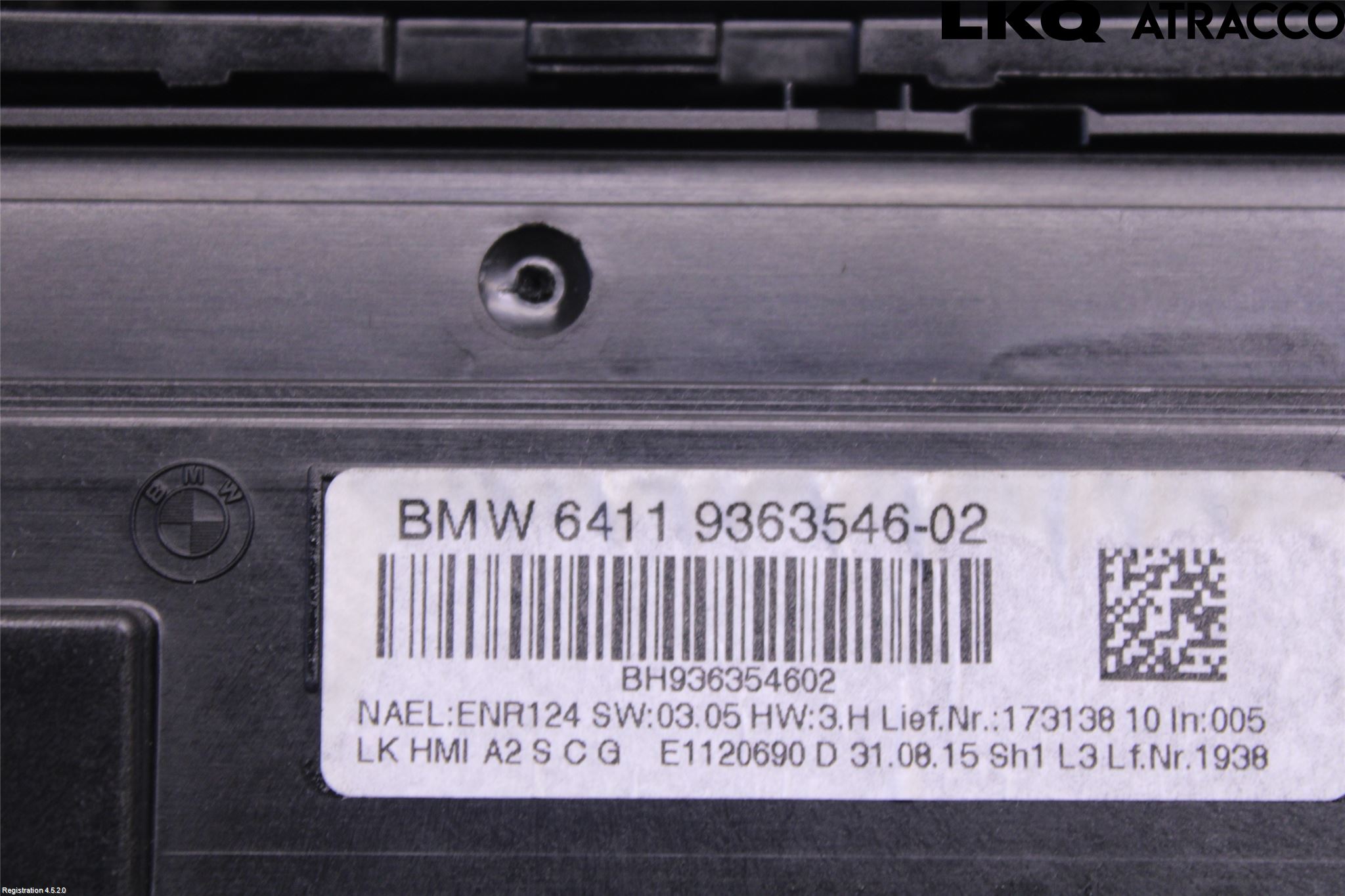 BMW 3 F30/F31/F80 12-19 Ac Styrenhet Ac Manöveren