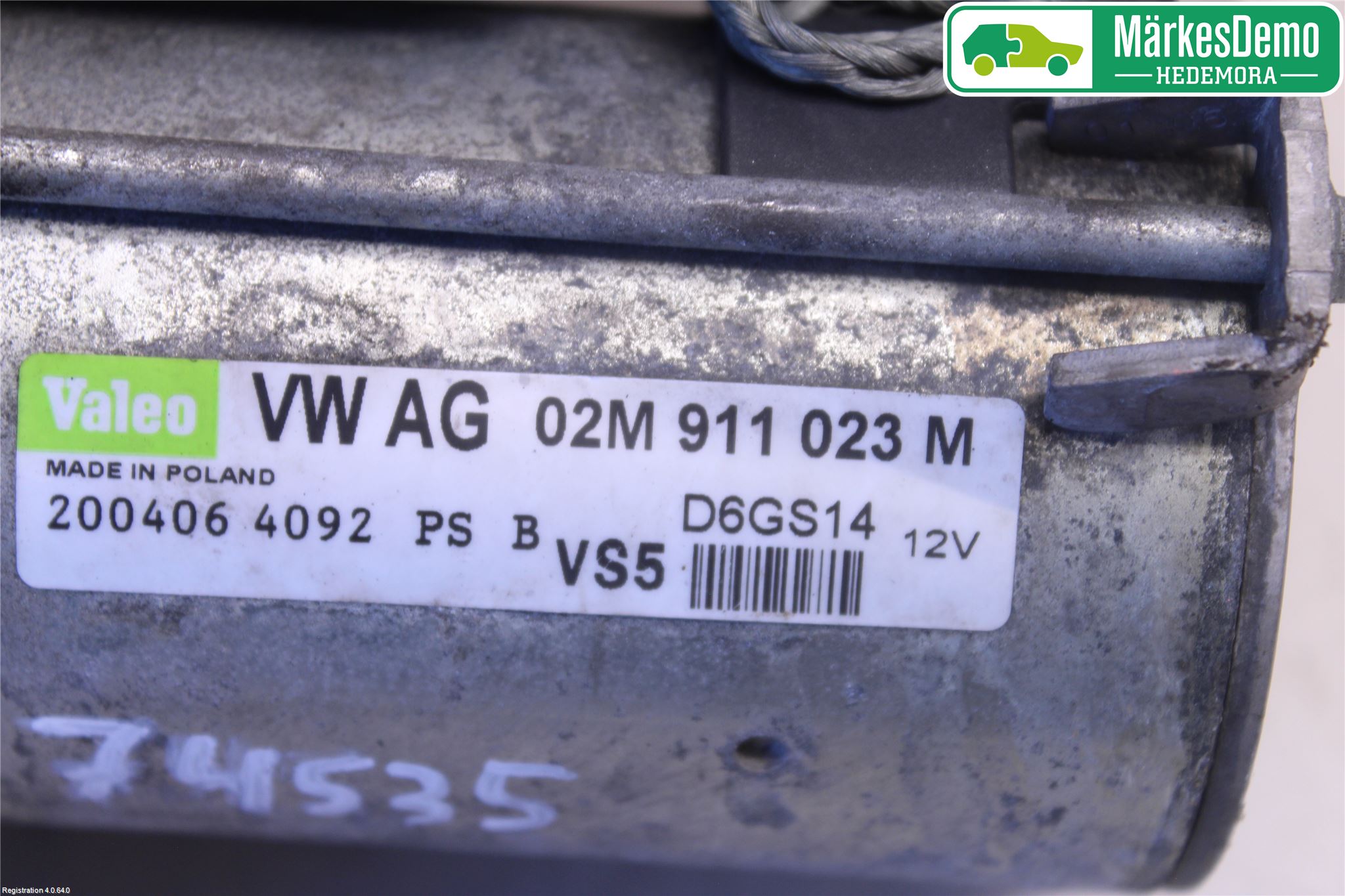 Volkswagen VW PASSAT 05-11 Startmotor