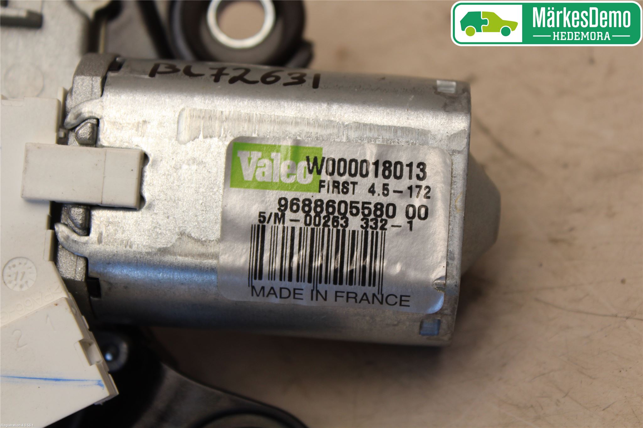 Peugeot 508 11-18 Torkarmotor Baklucka