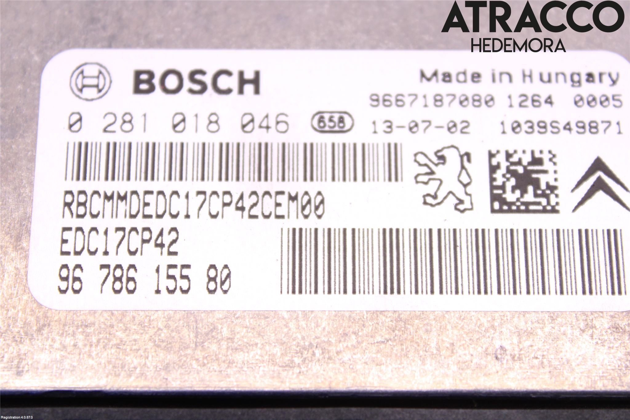 Citroen C5 08-17 Styrenhet Inspump Diesel