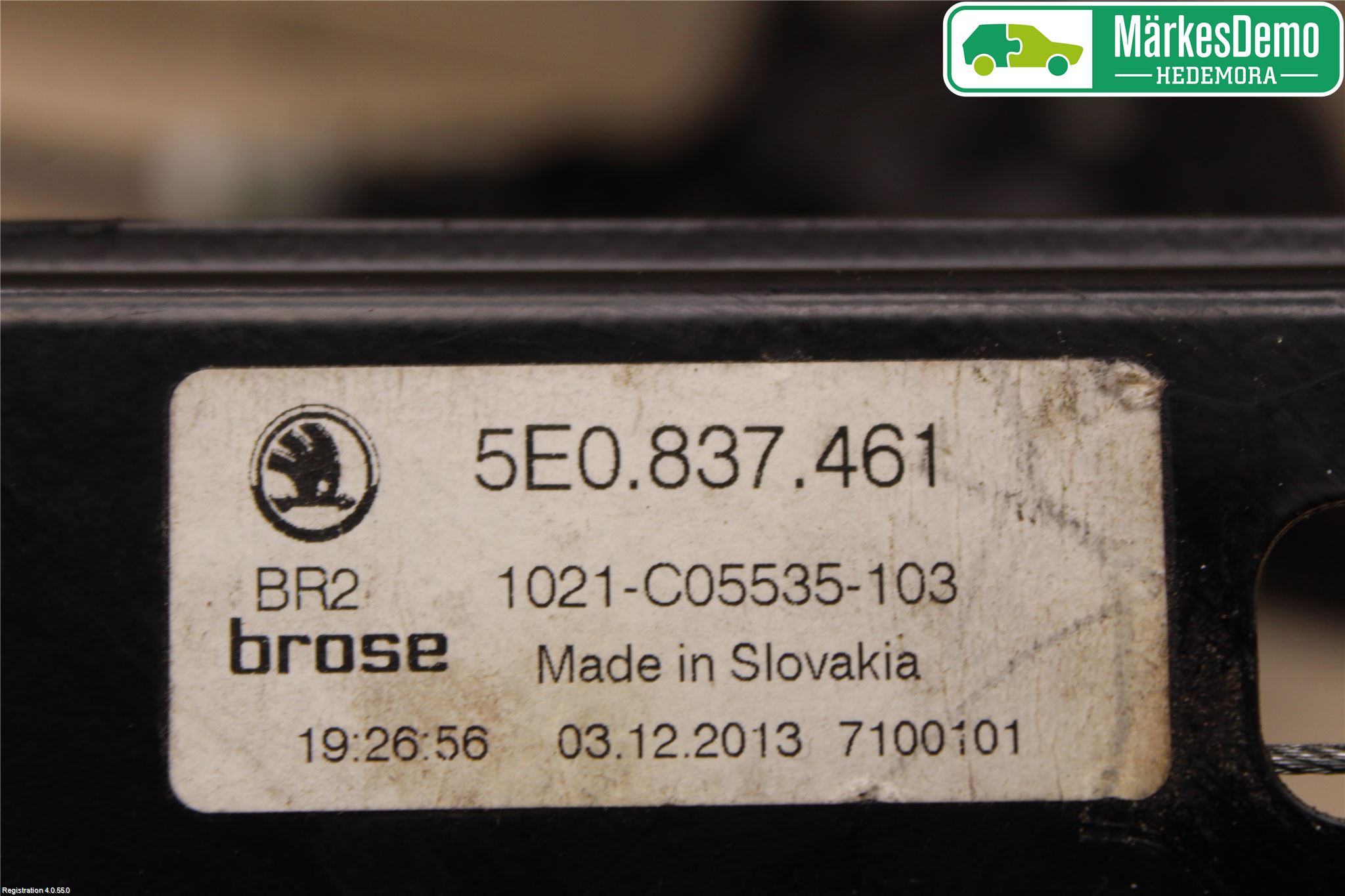 Skoda OCTAVIA (5E) 13-20 Fönsterhiss El Kompl