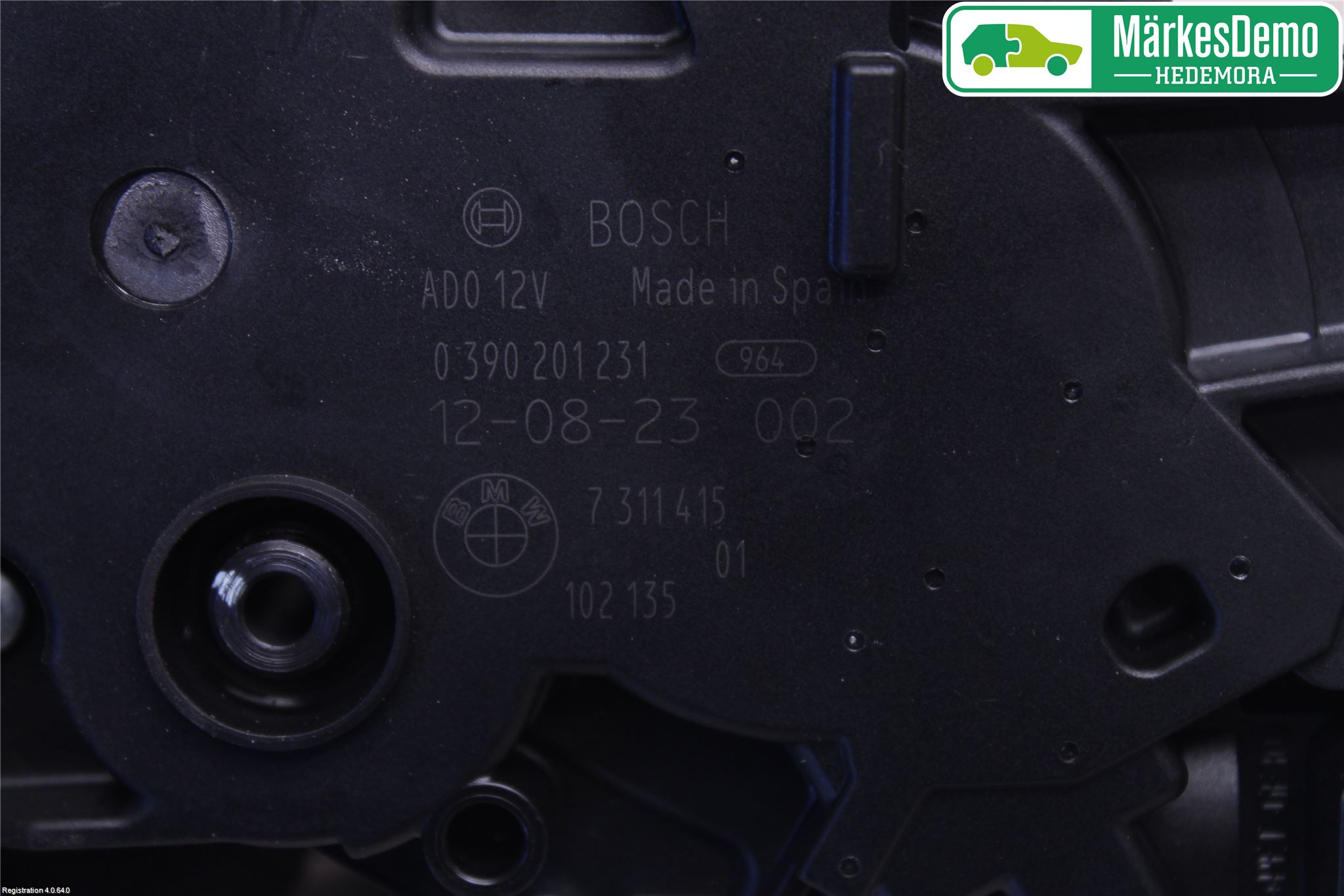 BMW 3 F30/F31/F80 12-19 Torkarmotor Baklucka