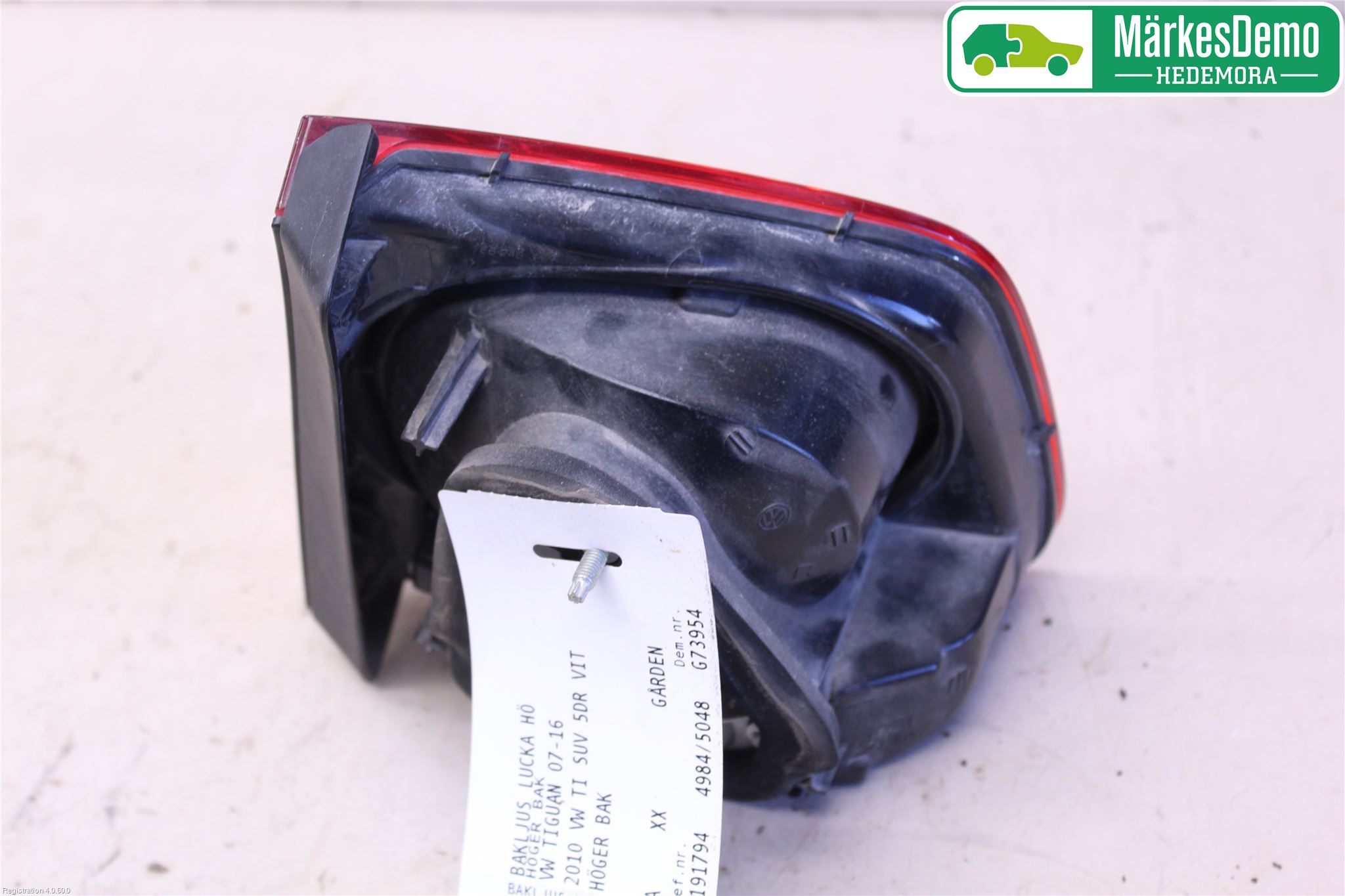 Volkswagen VW TIGUAN 07-16 Bakljus Lucka Hö