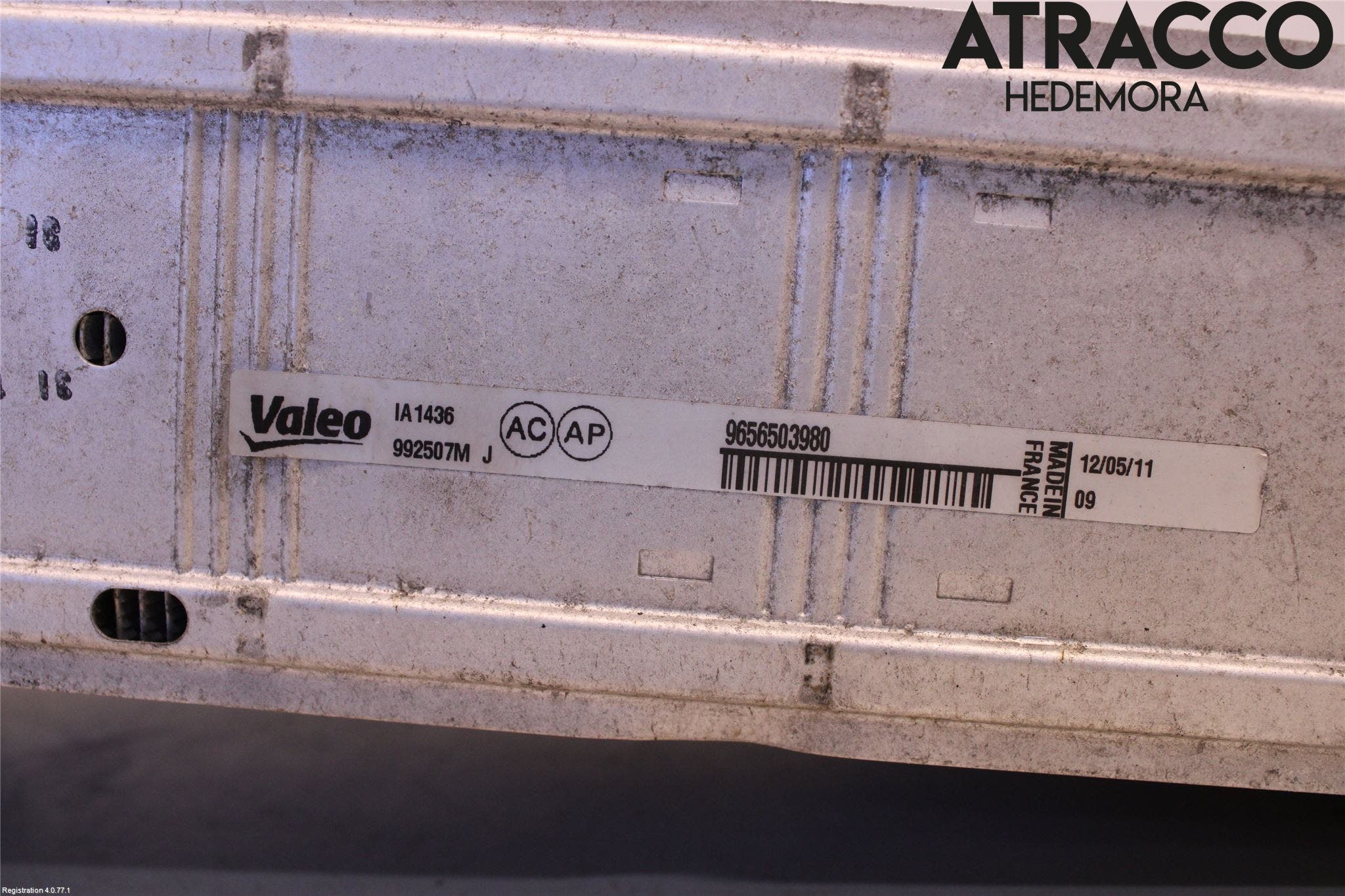 Citroen BERLINGO 08-18 Laddluft-Intercooler Kyl