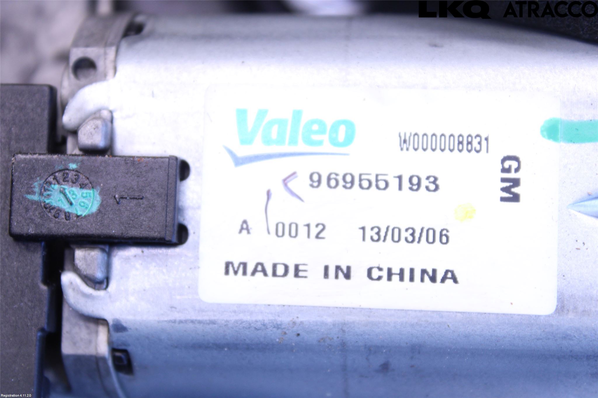 Chevrolet TRAX Torkarmotor Baklucka