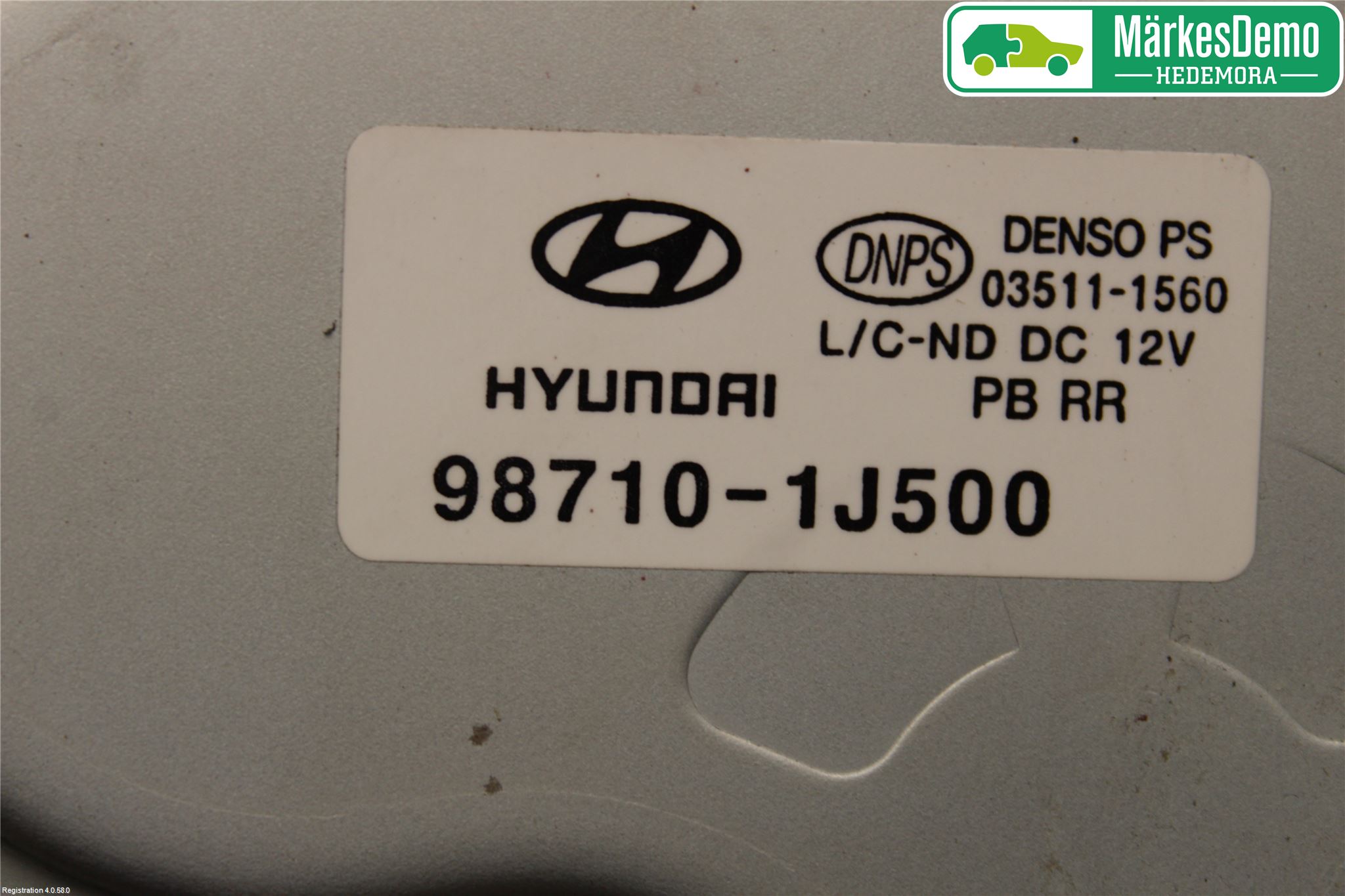 Hyundai i20 PB 09-14 Torkarmotor Baklucka