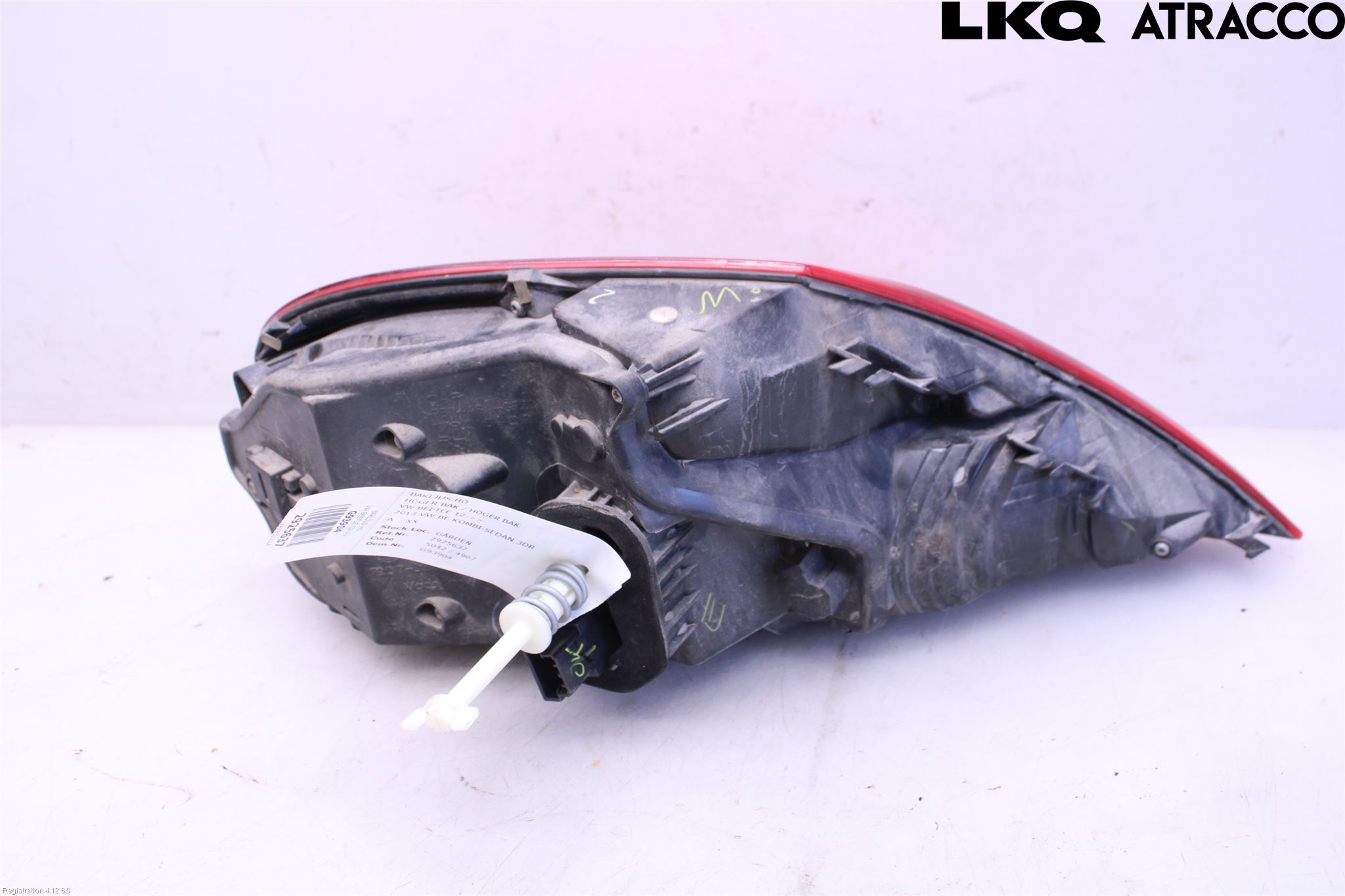 Volkswagen VW BEETLE 12- Bakljus Höger