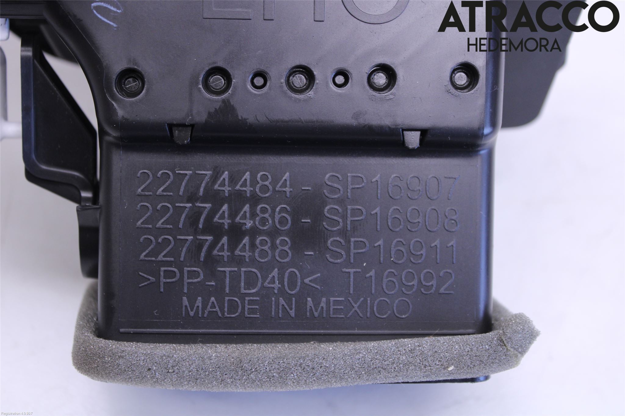 Övriga CHEVROLET VOLT Defrosterkanal-Munstycke