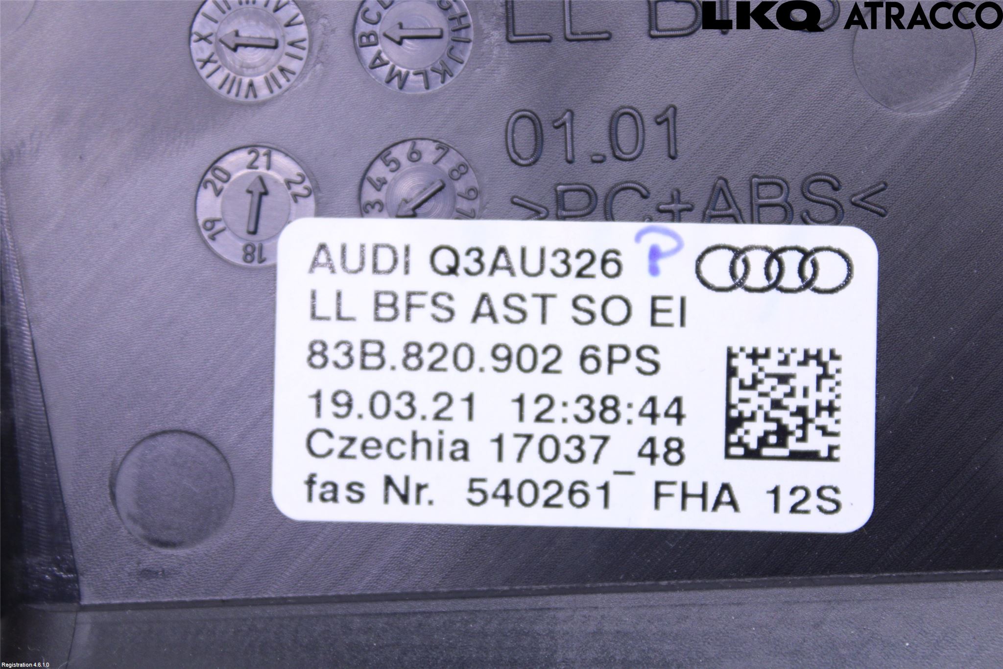 Audi Q3 F3 19- Defrosterkanal-Munstycke