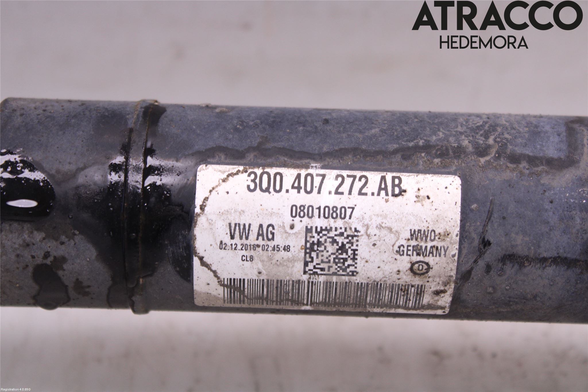 Volkswagen VW CADDY 16-20 Drivaxel Fram Höger