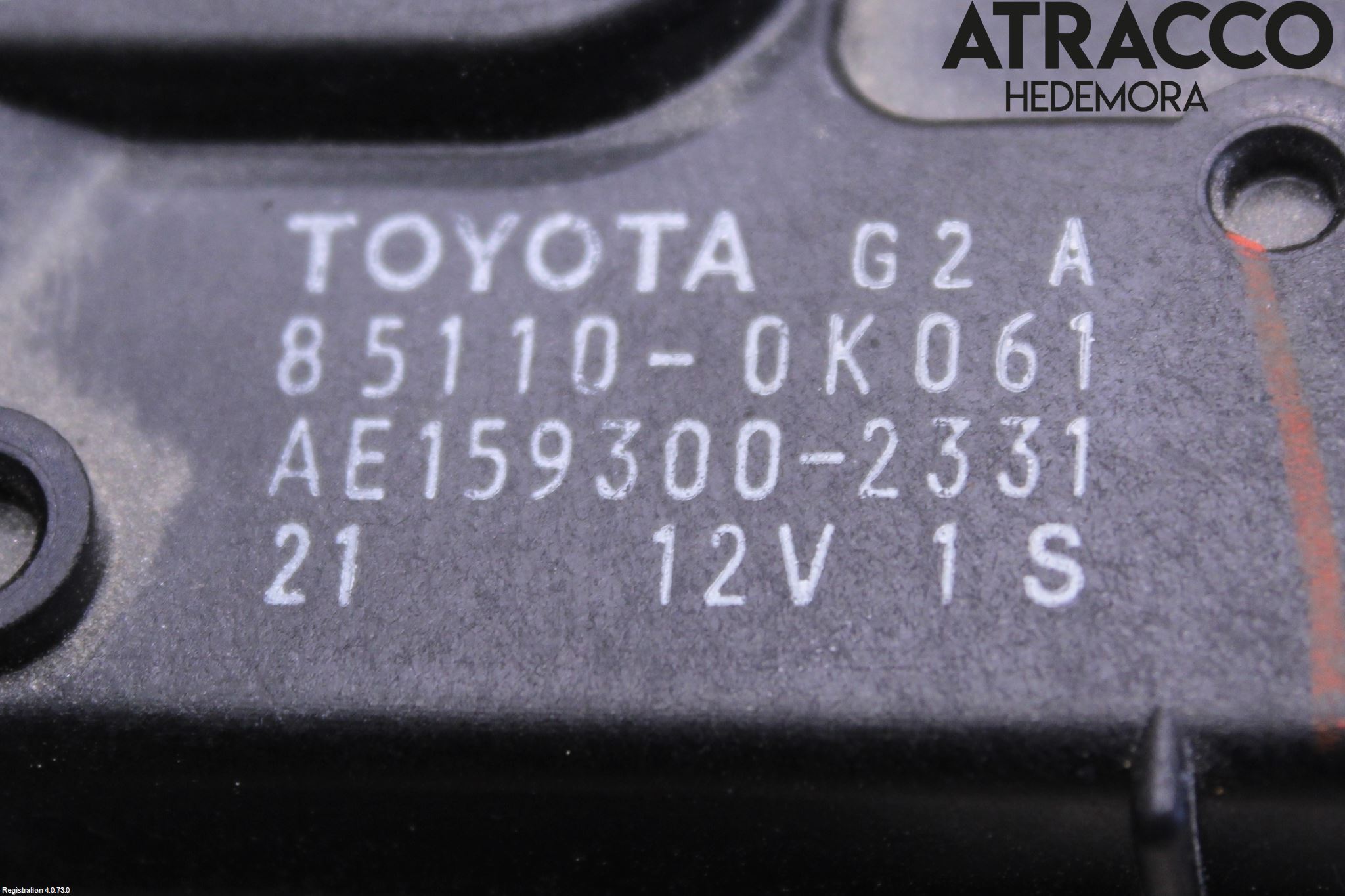 Toyota HILUX 05-16 Torkarmotor Vindruta