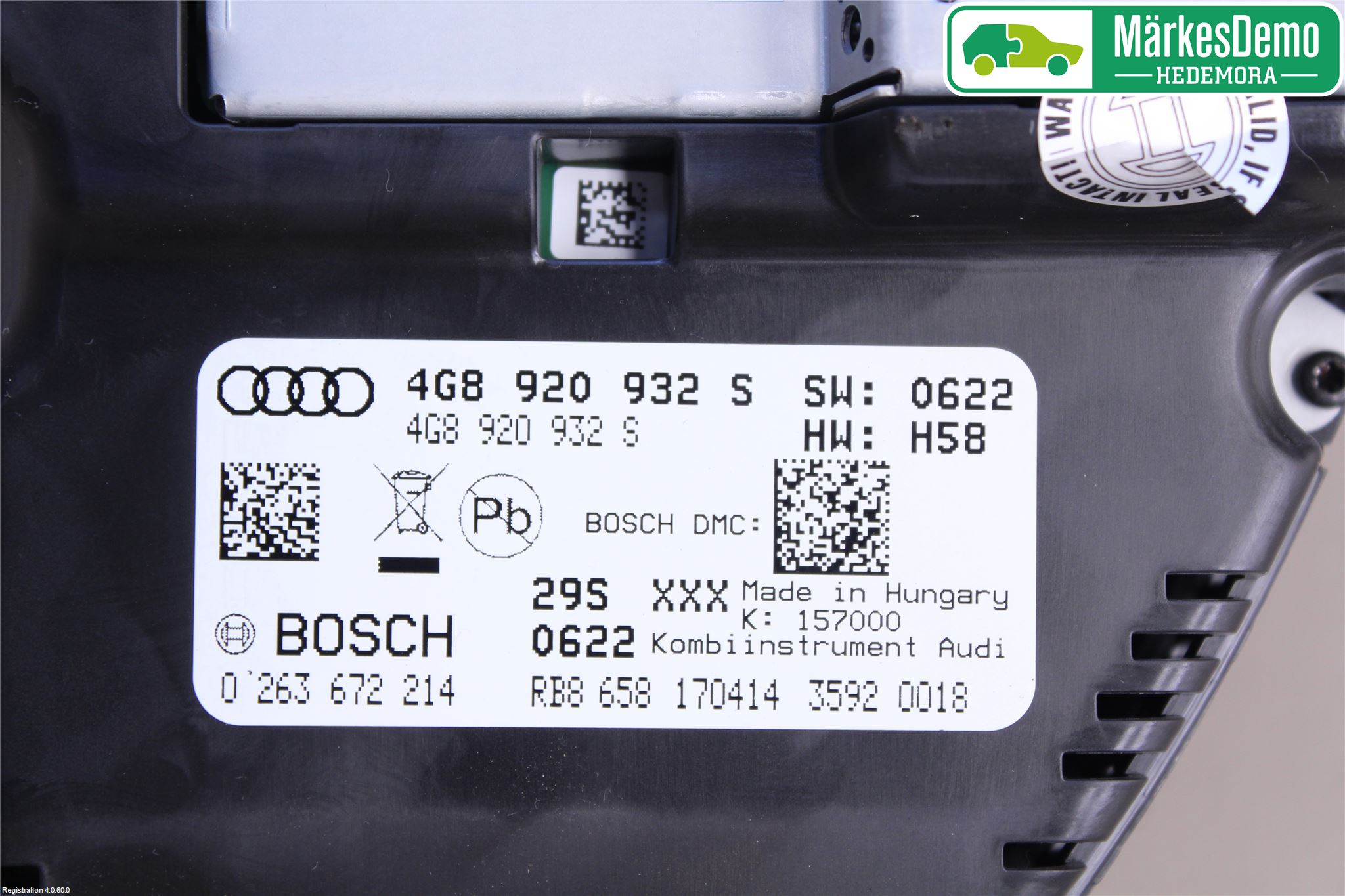 Audi A6/S6 4G 11-18 Instrument Komb