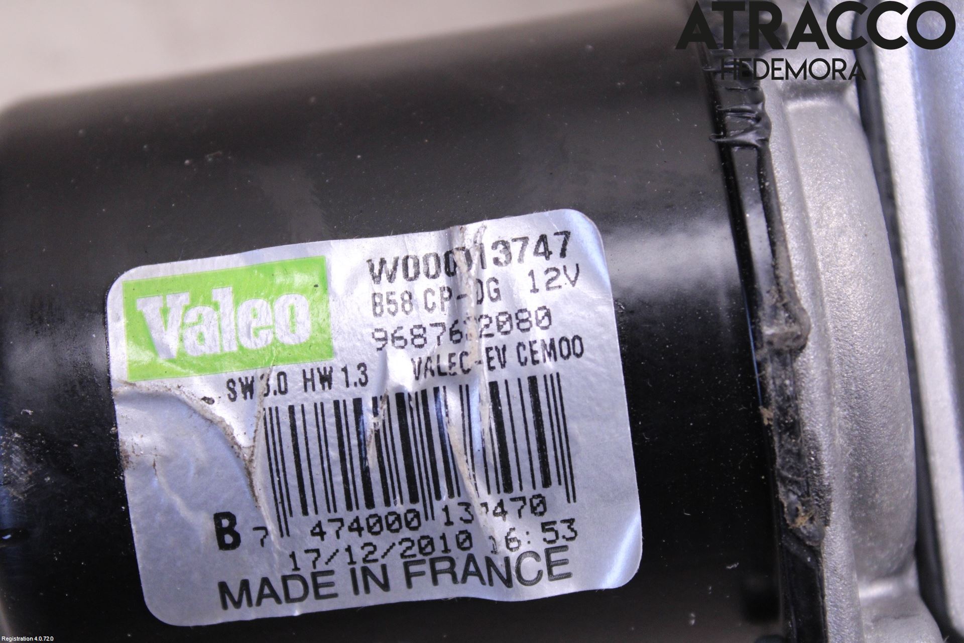 Citroen C4 GRAND PICASSO 07-13 Torkarmotor Vindruta