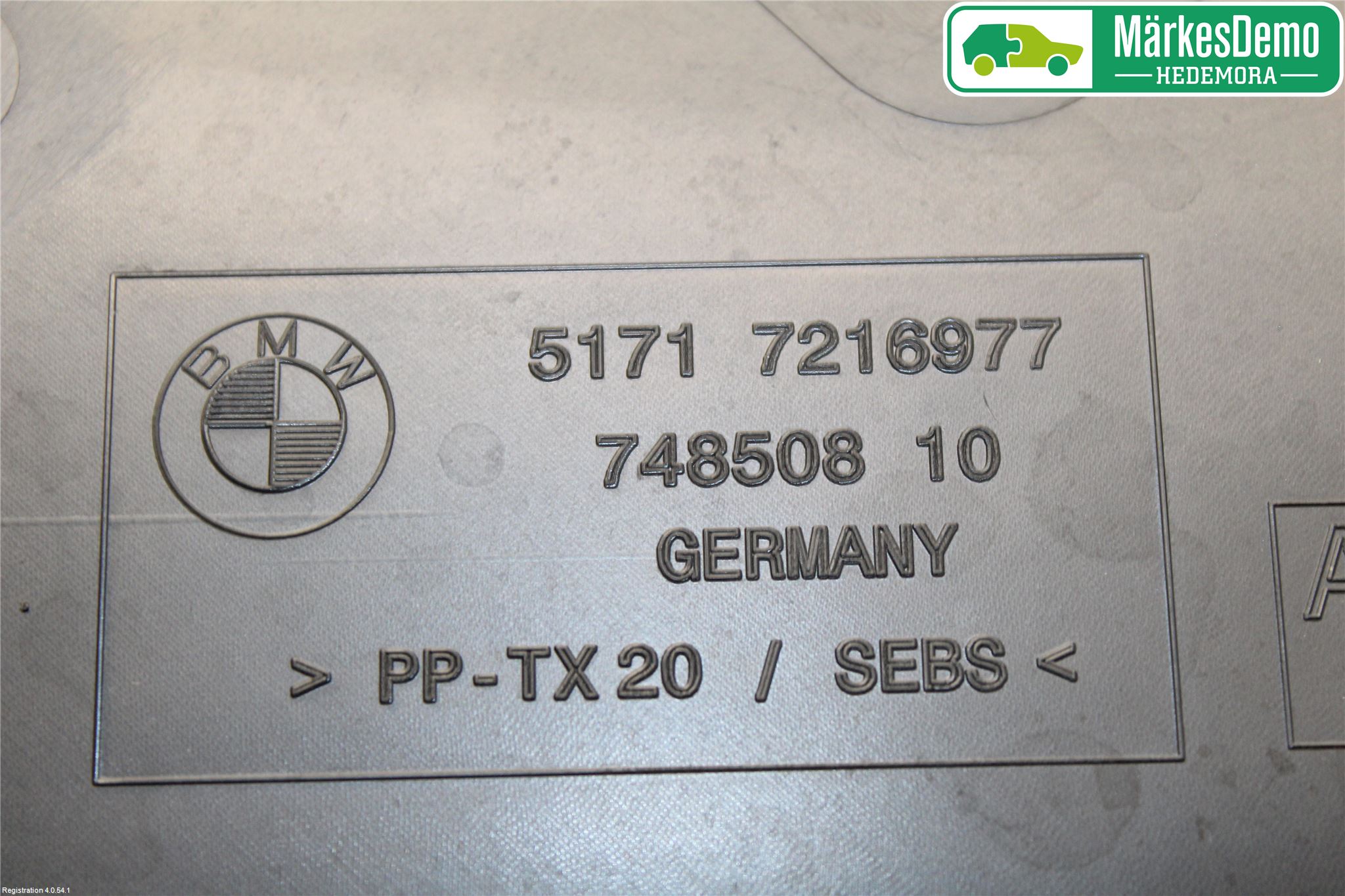 BMW 5 F10/F11/F18 09-17 Torpedplåt-Torpedplast