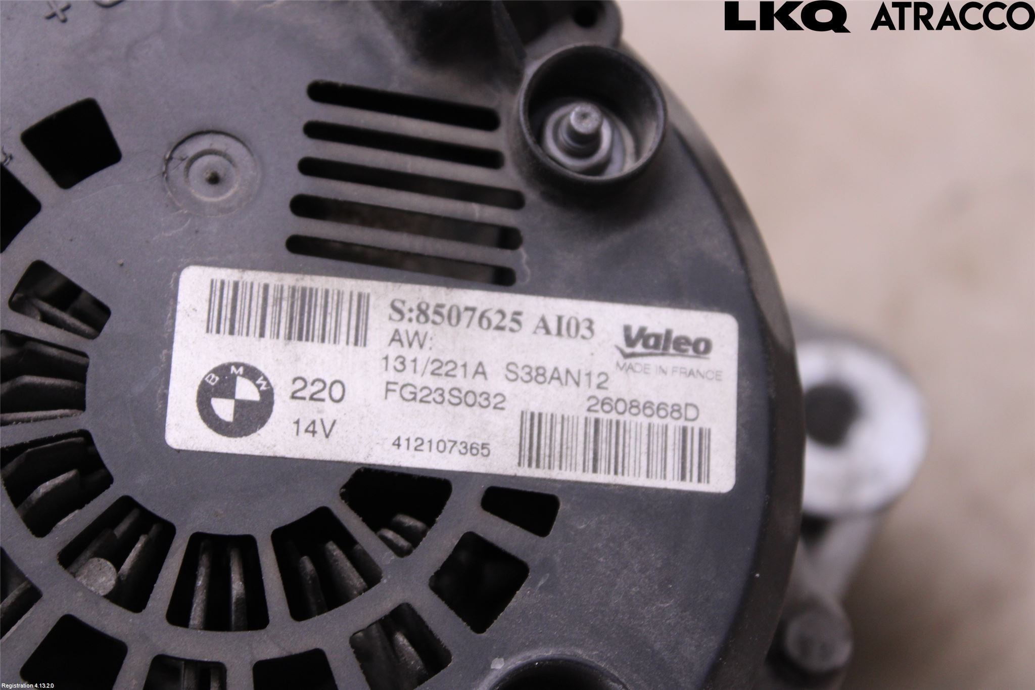 BMW X3 F25 10-17 Generator