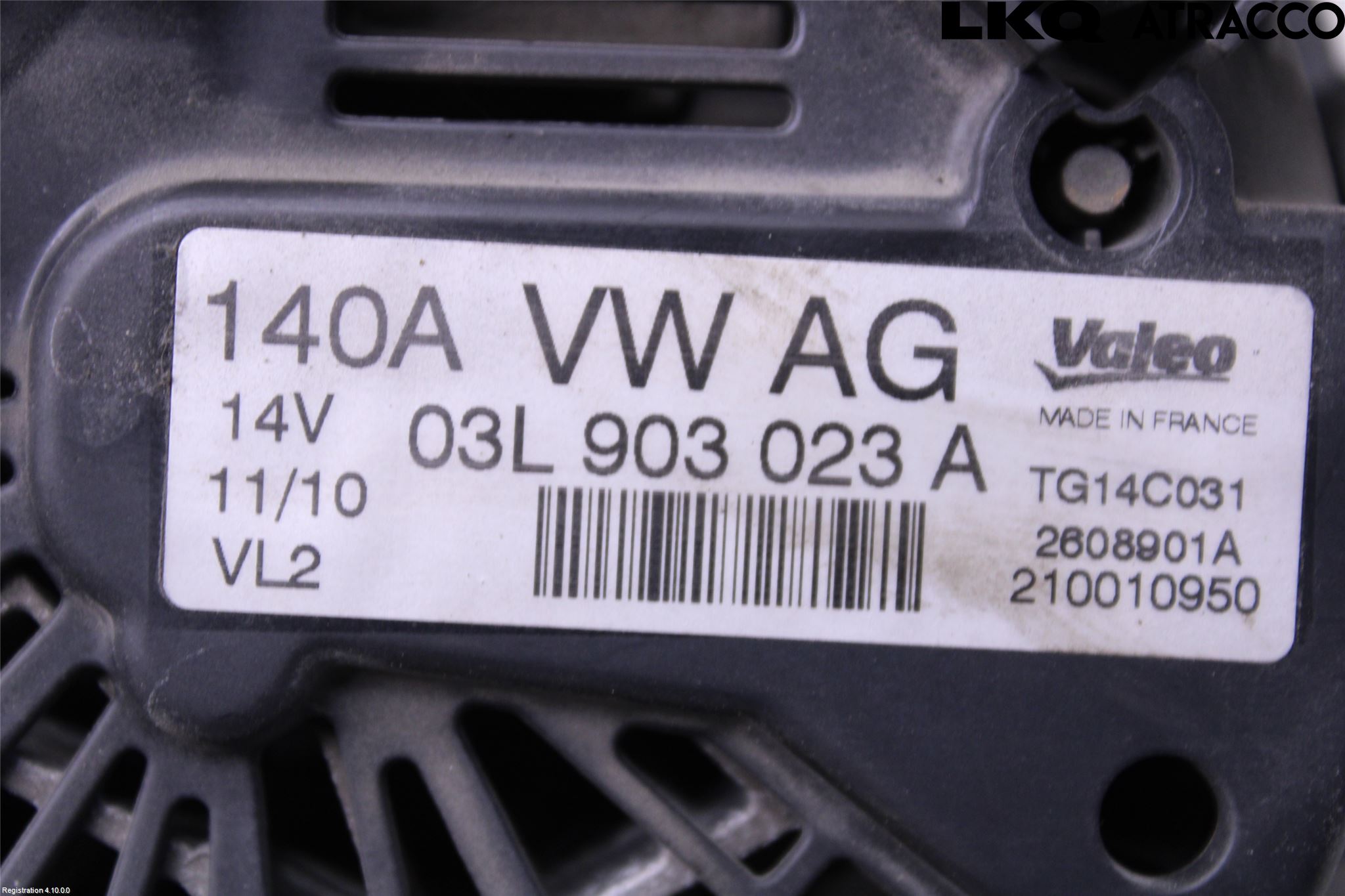 Volkswagen VW GOLF PLUS/CROSS GOLF 04-14 Generator