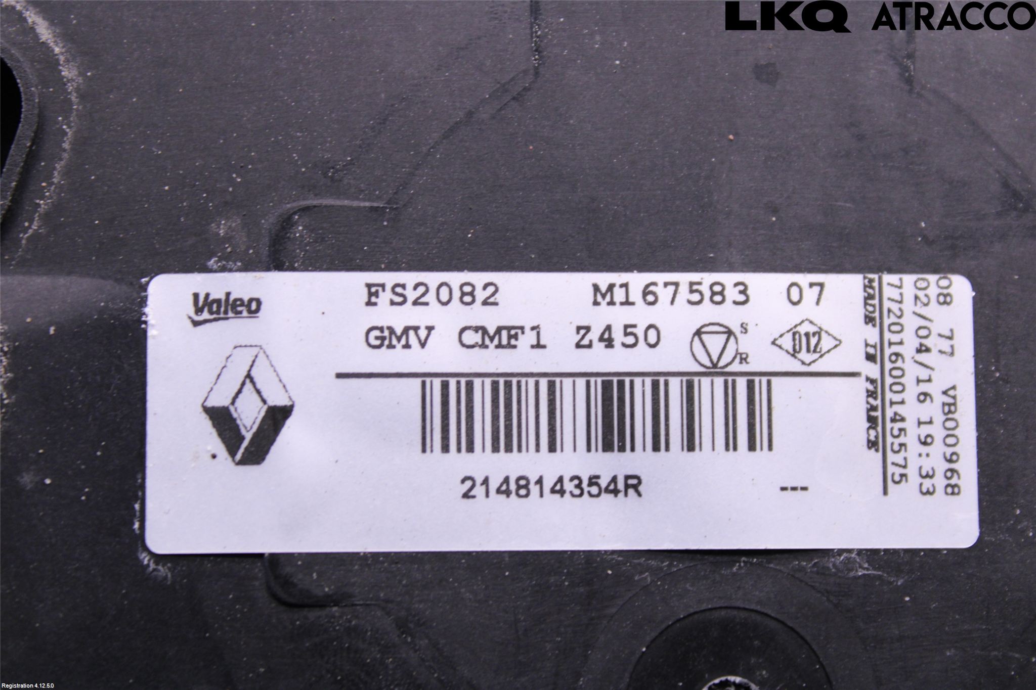 Renault TALISMAN 16-20 Kylfläkt El