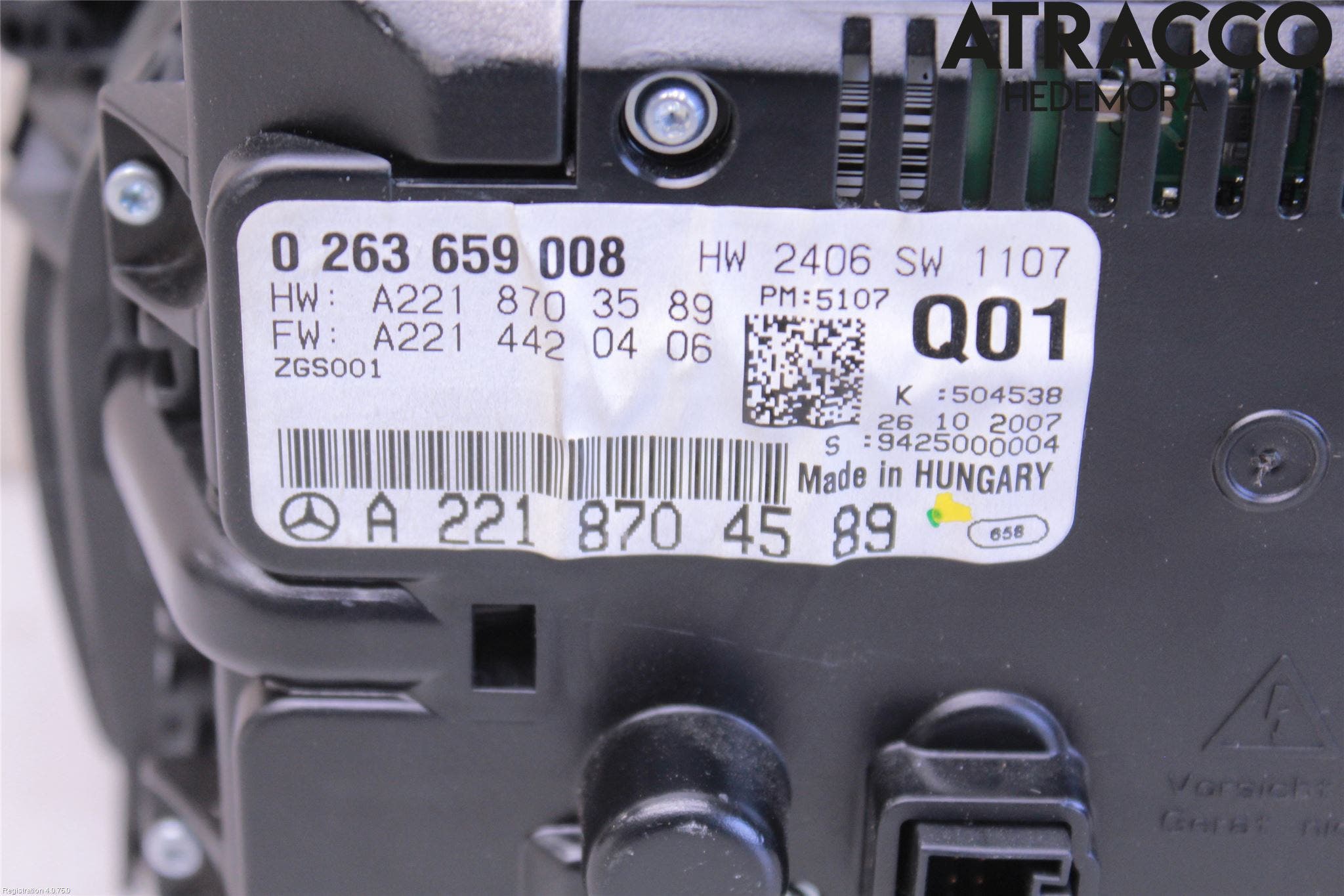 Mercedes-Benz MB S-KLASS (W221) 05-13 Cd Radio - Multimediapanel