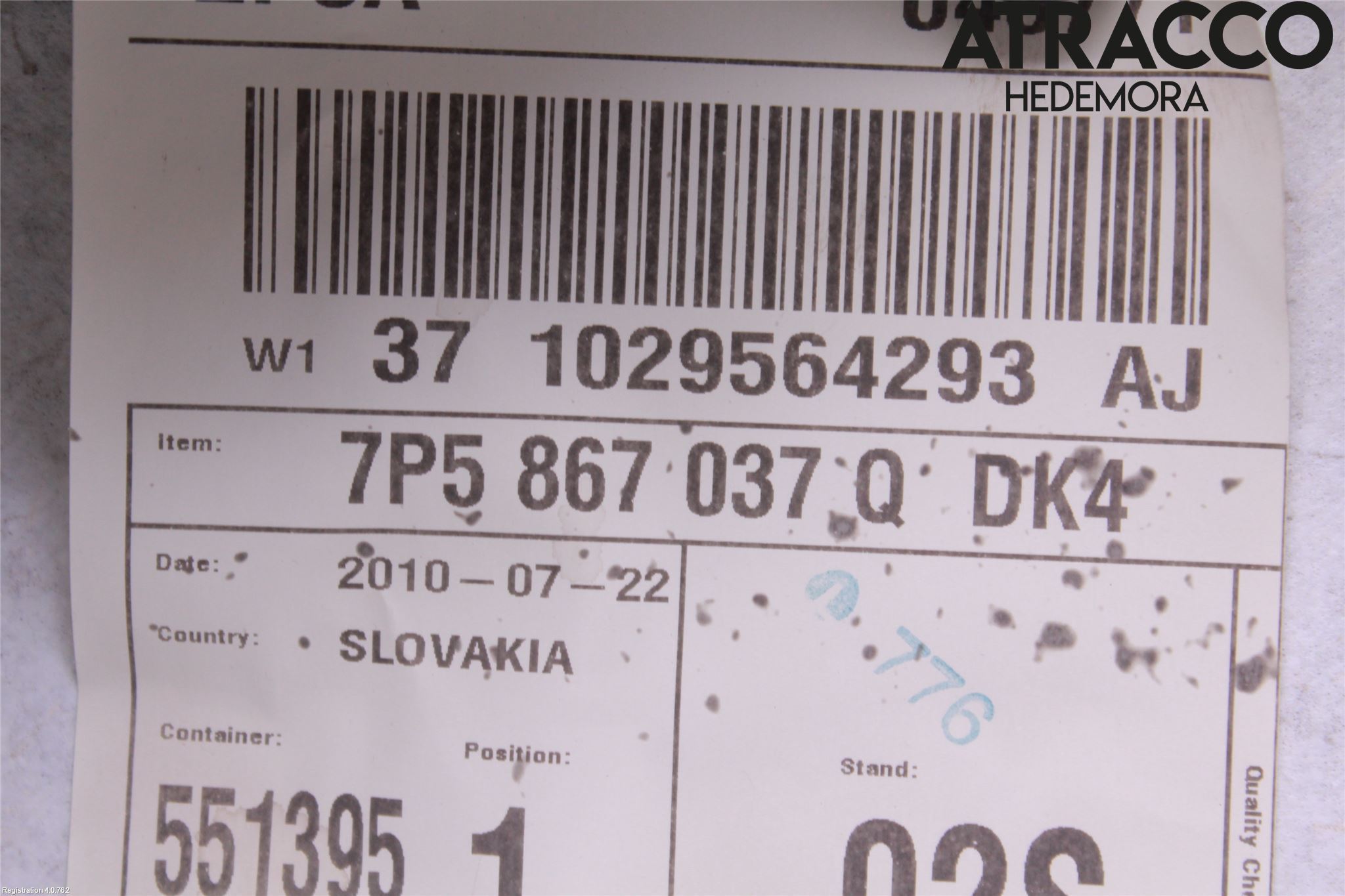 Porsche CAYENNE 03- Inredning Bakluckeklädsel