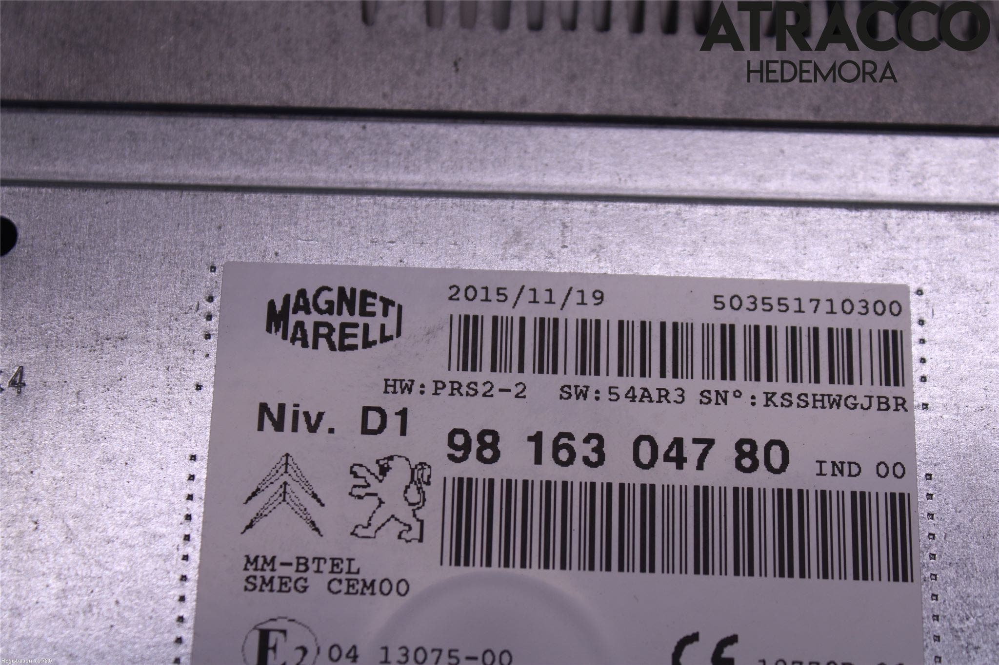 Citroen C4 GRAND PICASSO 14-18 Cd Radio - Multimediapanel