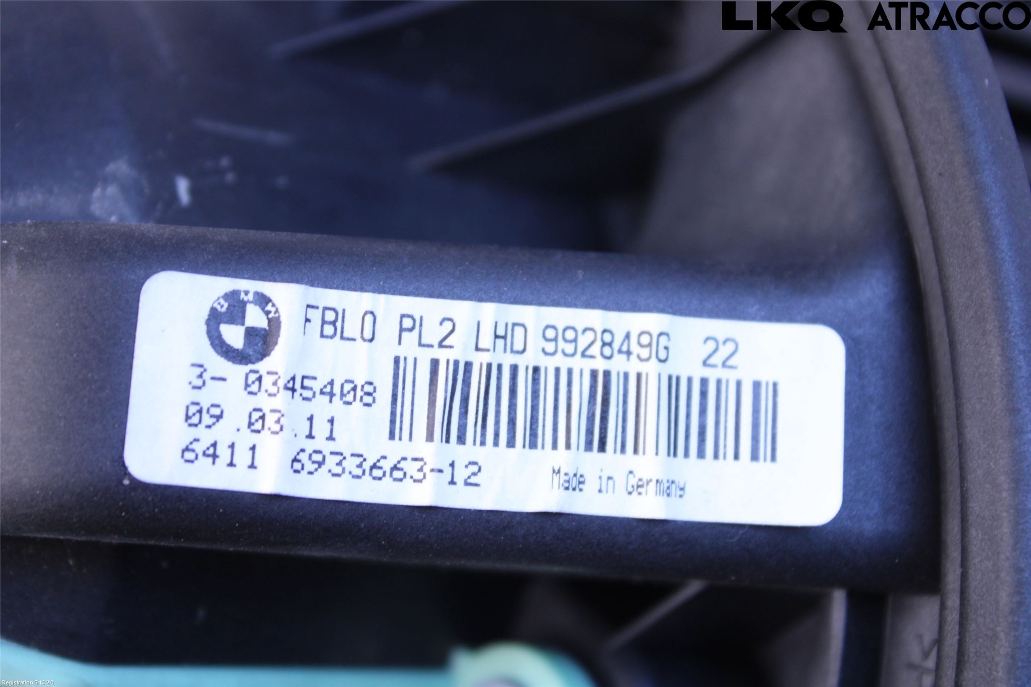 BMW 1 E87/81 5D/3D 03-11 Värmefläkt