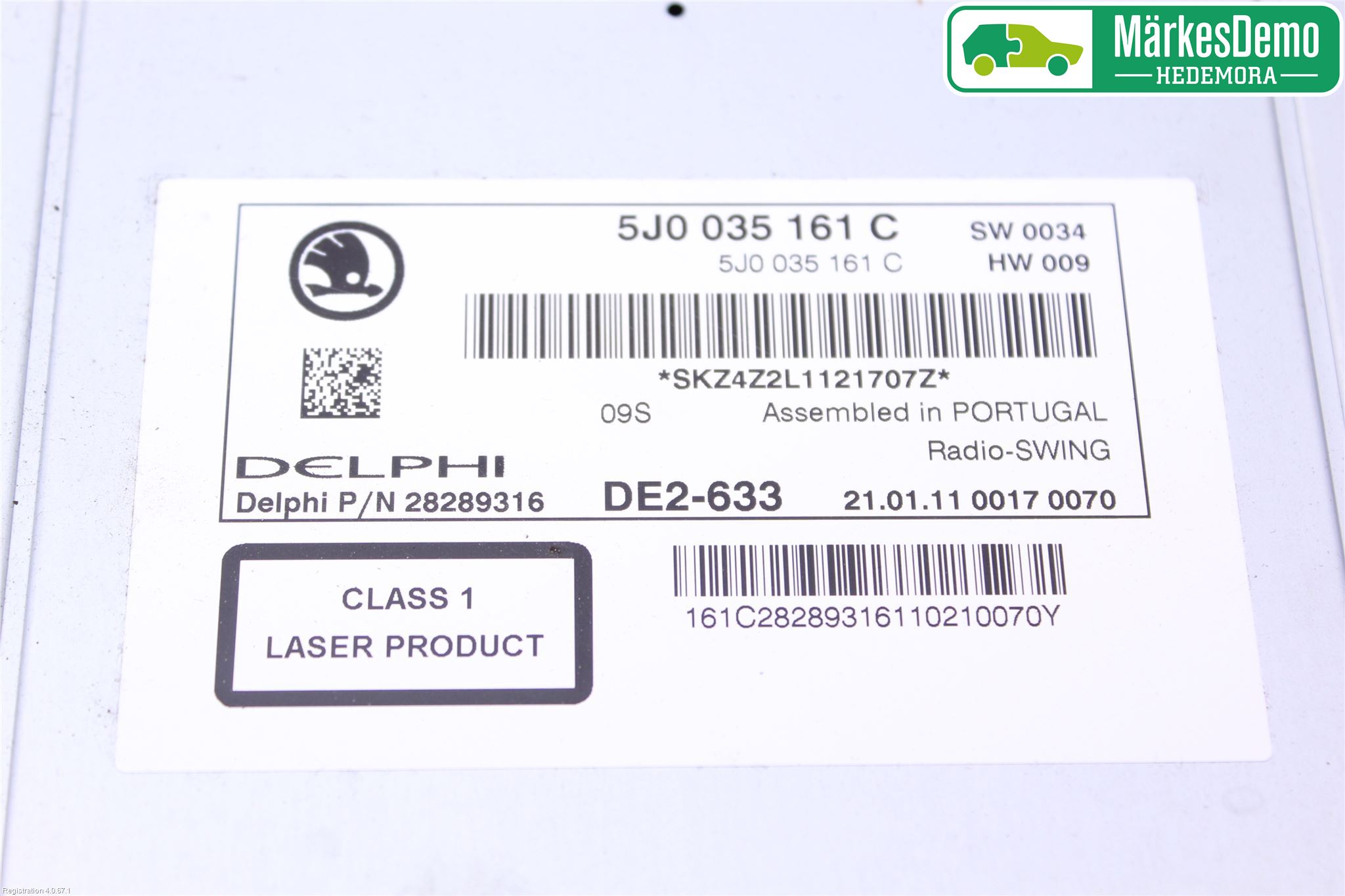 Skoda FABIA 07-14 Cd Radio - Multimediapanel