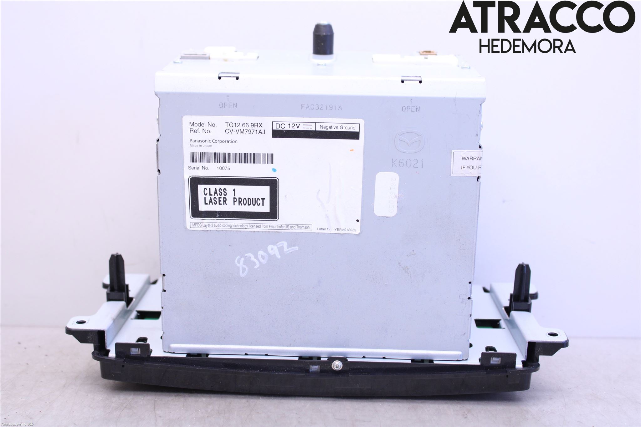 Mazda CX-9 Cd Radio - Multimediapanel