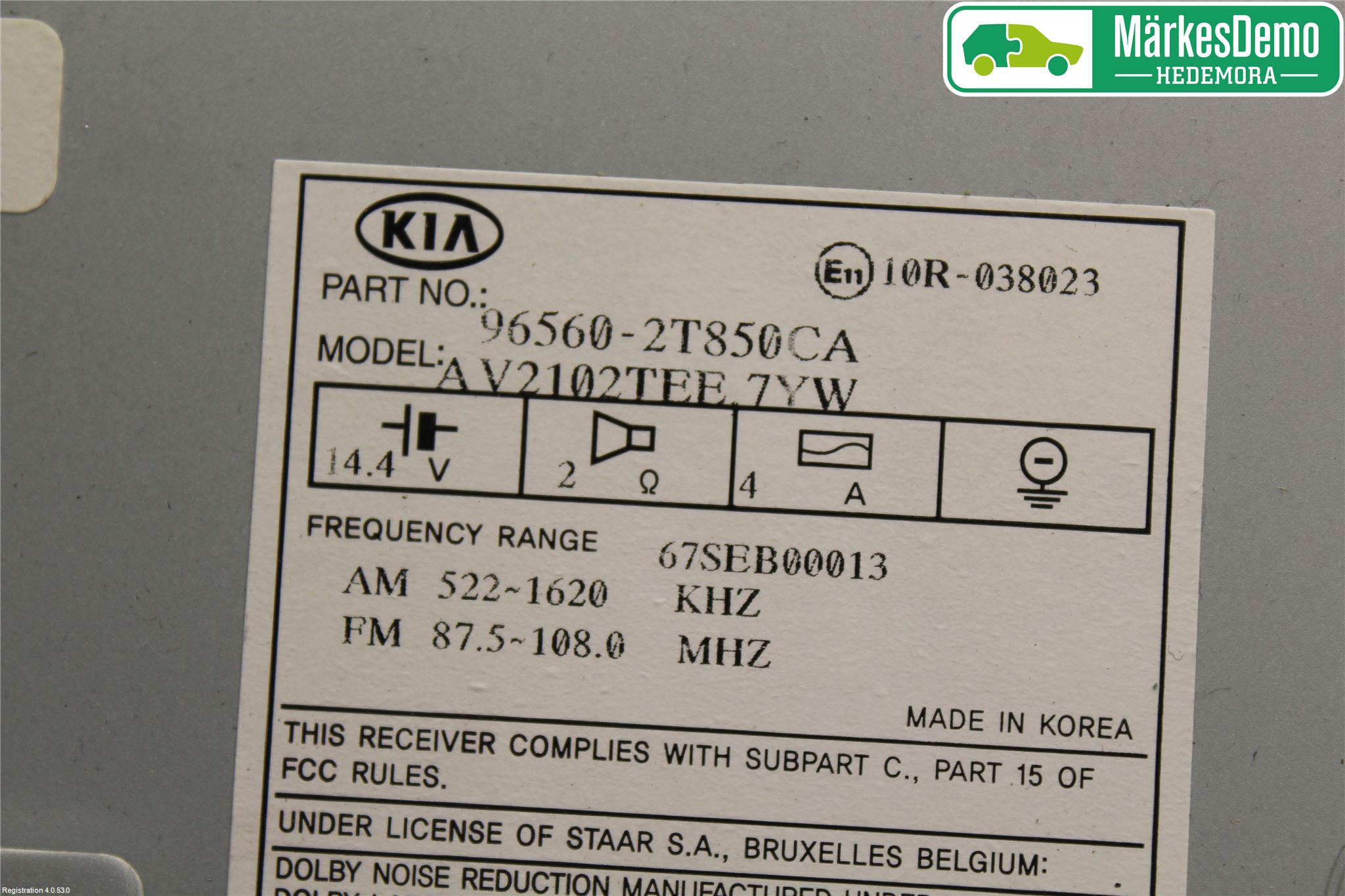 Kia OPTIMA 00-15 Cd Radio - Multimediapanel