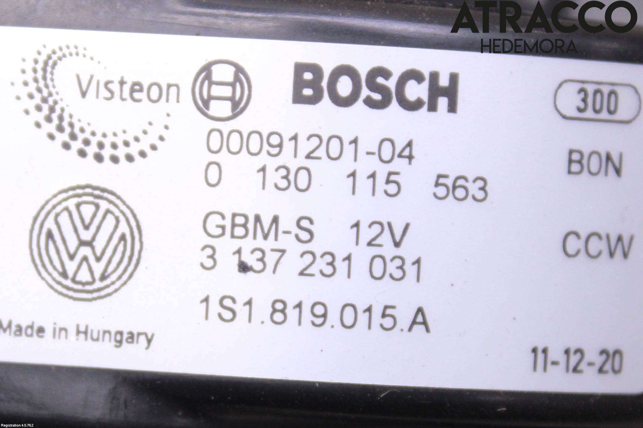 Volkswagen VW UP! / E-UP! Ac Värmefläkt