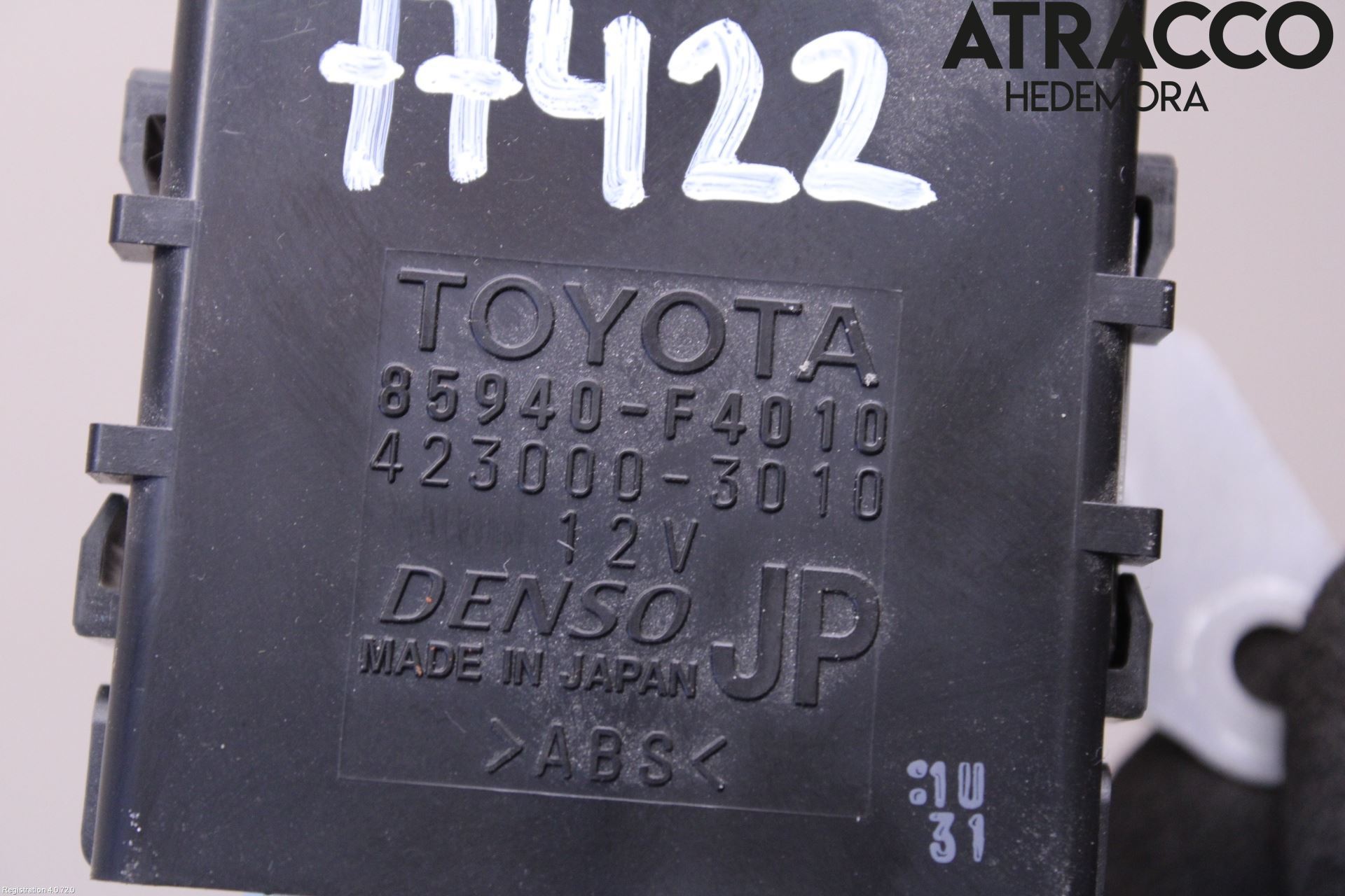 Toyota C-HR 16-23 Relä Torkarmotor