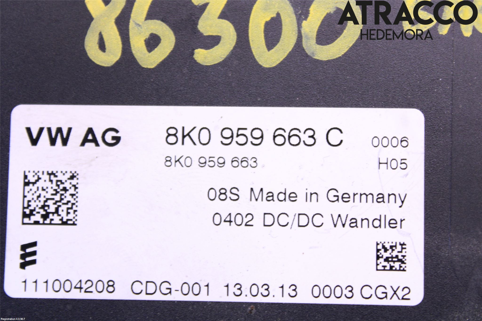 Audi A8/S8 4H 10-17 Styrenhet Övrigt