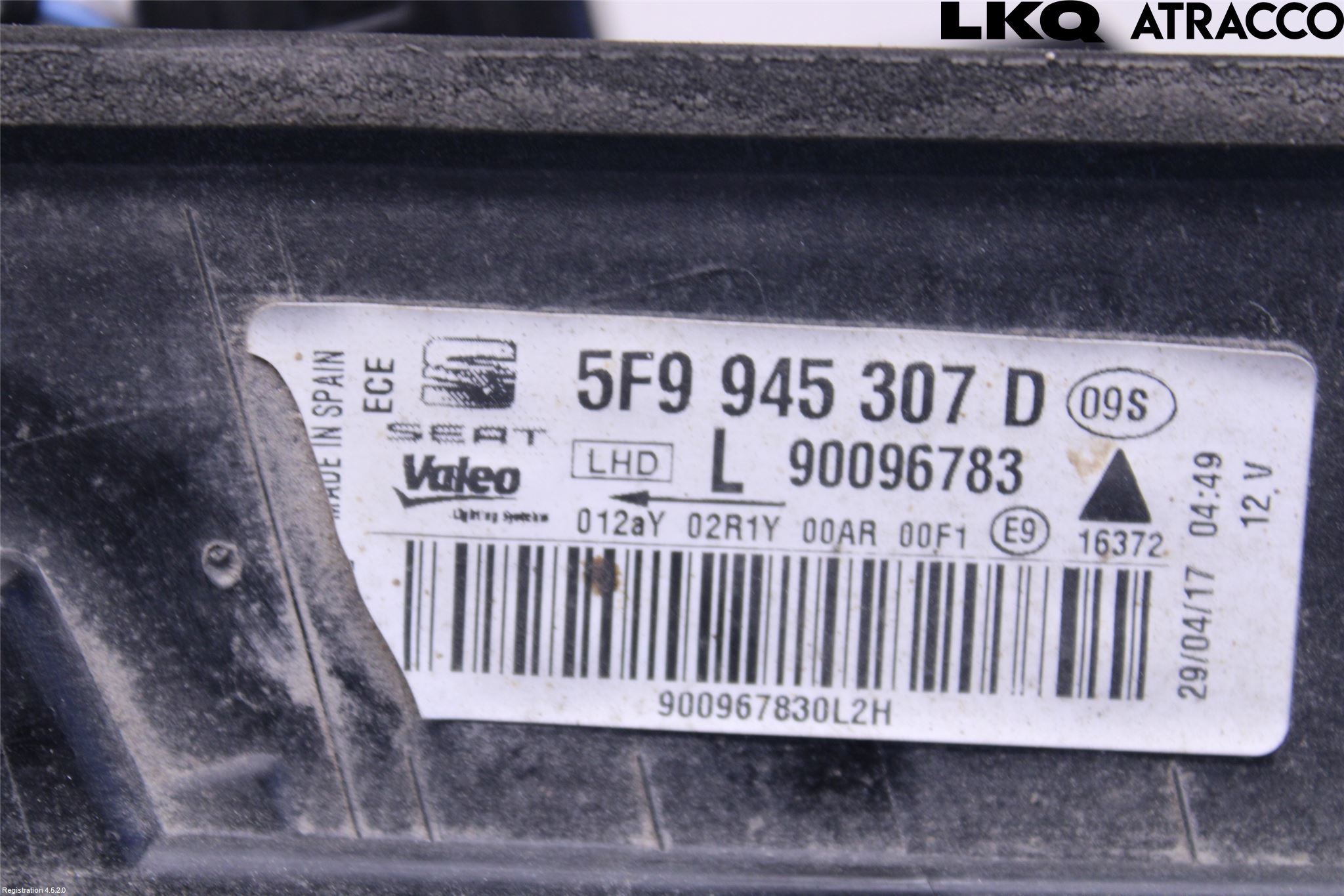 Seat LEON 13-20 Bakljus Lucka Vä