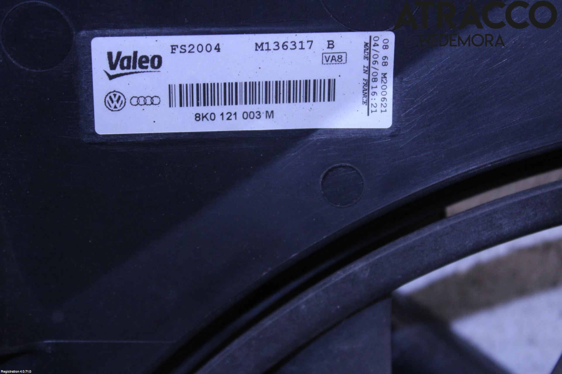 Audi A4/S4 08-11 Kylfläkt El