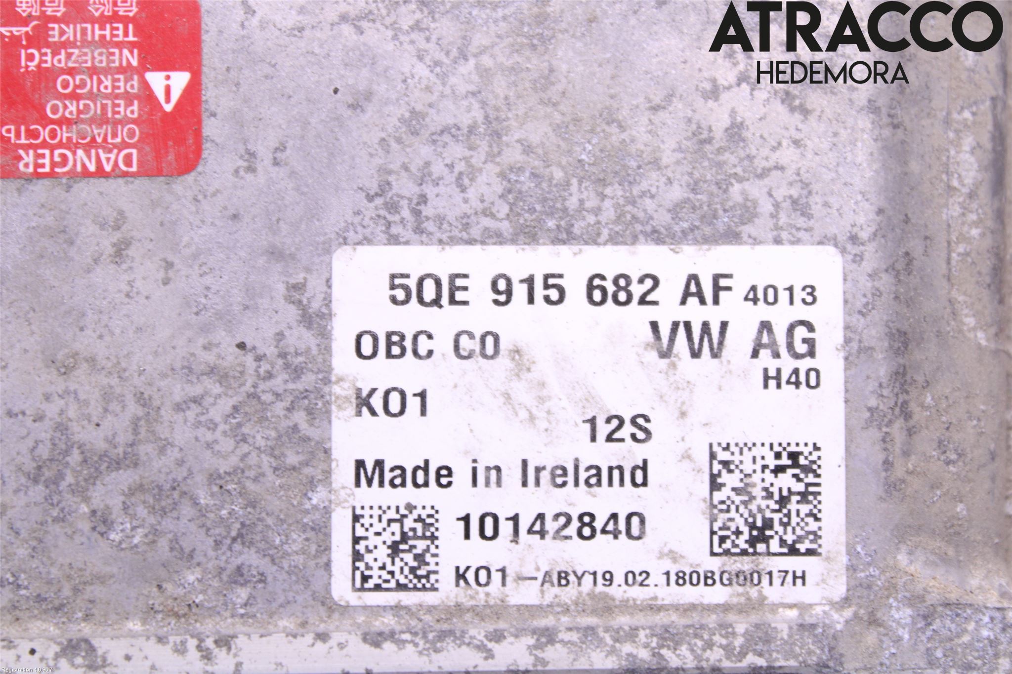 Volkswagen VW PASSAT 15-19 Batteriladdare Högspänning