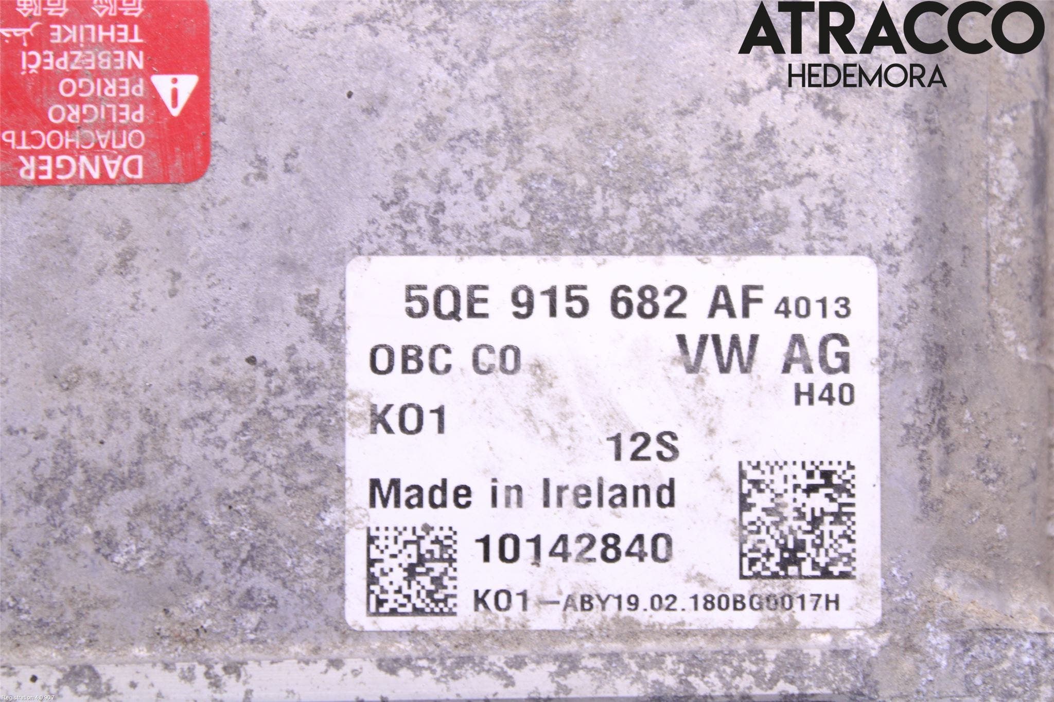 Volkswagen VW PASSAT 15-19 Batteriladdare Högspänning