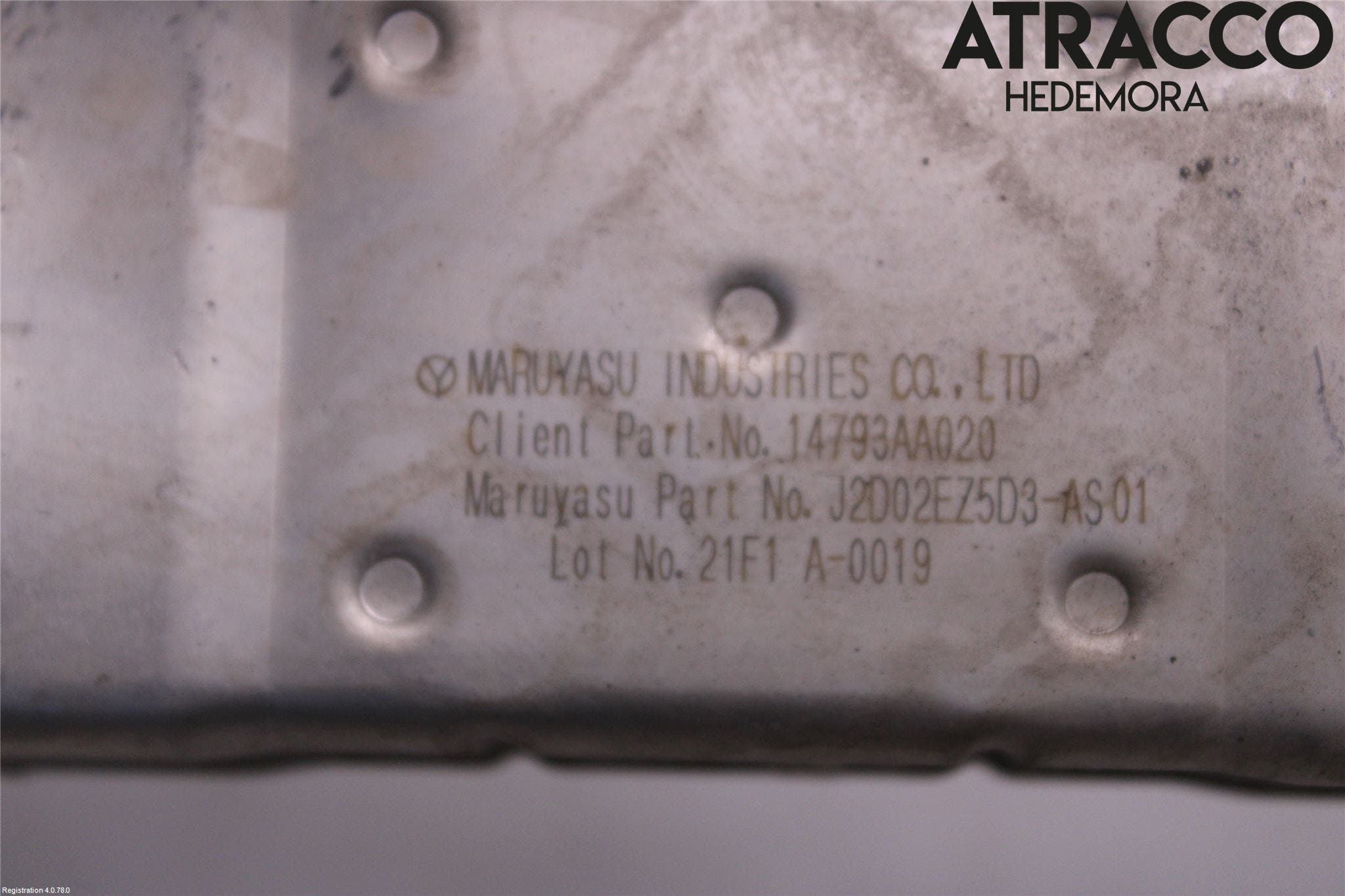 Subaru OUTBACK 10-15 Avgaskylare